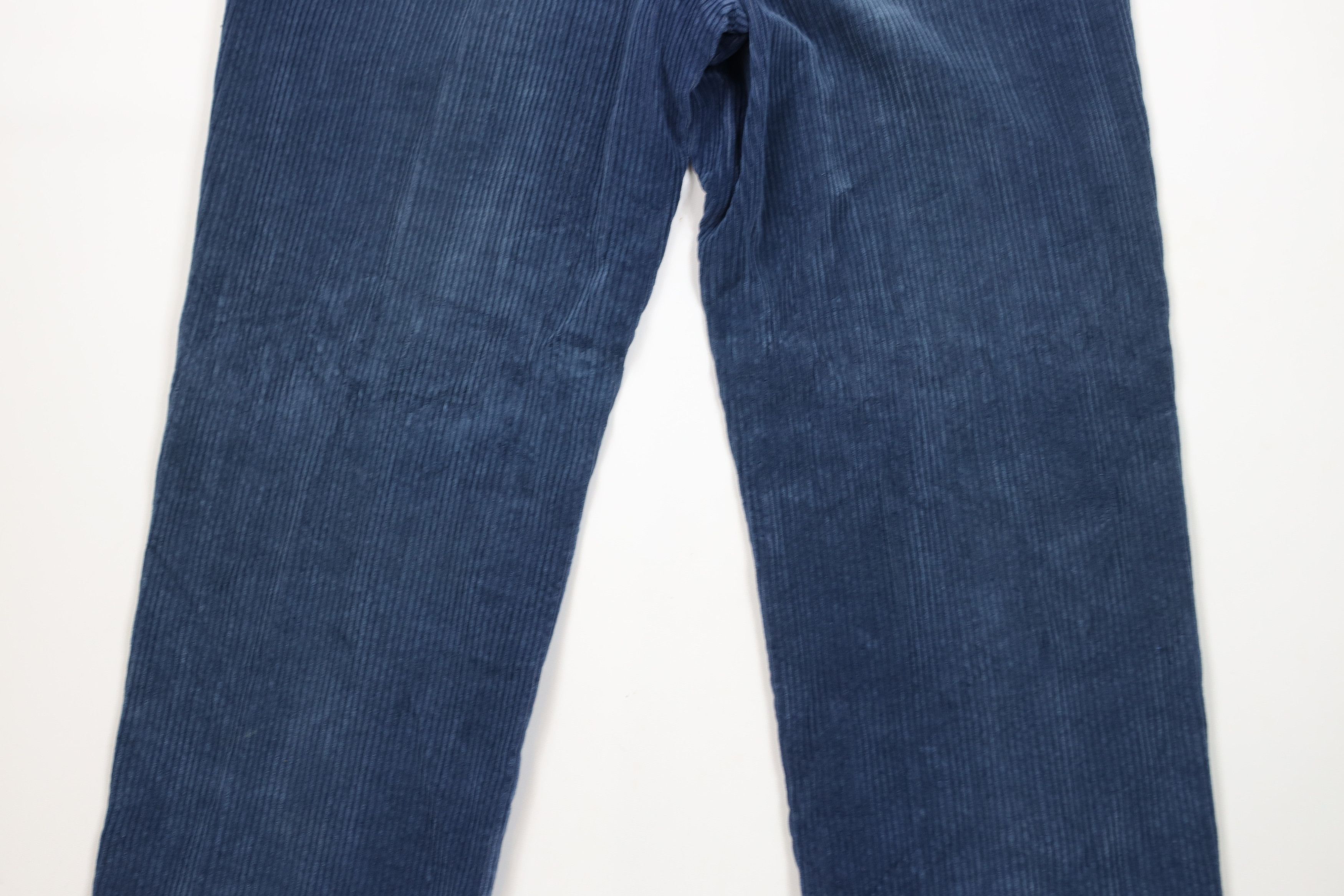 Lands' End × Vintage Vintage 90s Lands End Wide Leg Corduroy Chino Pants Blue USA Size US 36 / EU 52 - 12 Thumbnail