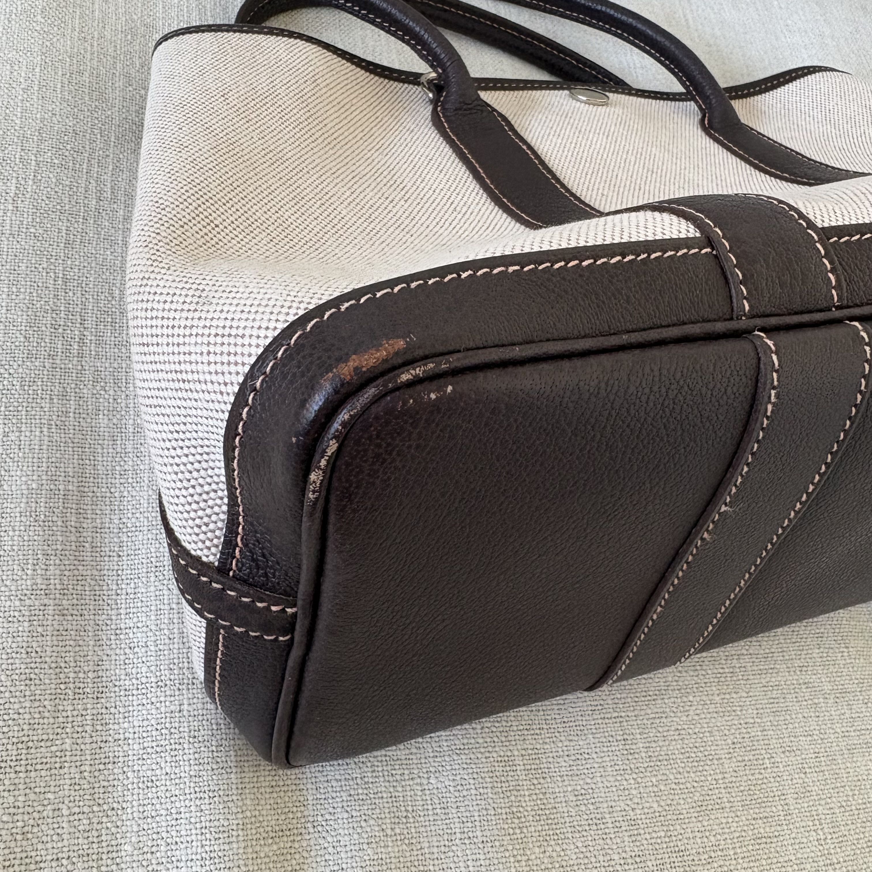 Hermes Hermès Garden Party TPM Marron Graines Toile H Buffle Size ONE SIZE - 6 Thumbnail