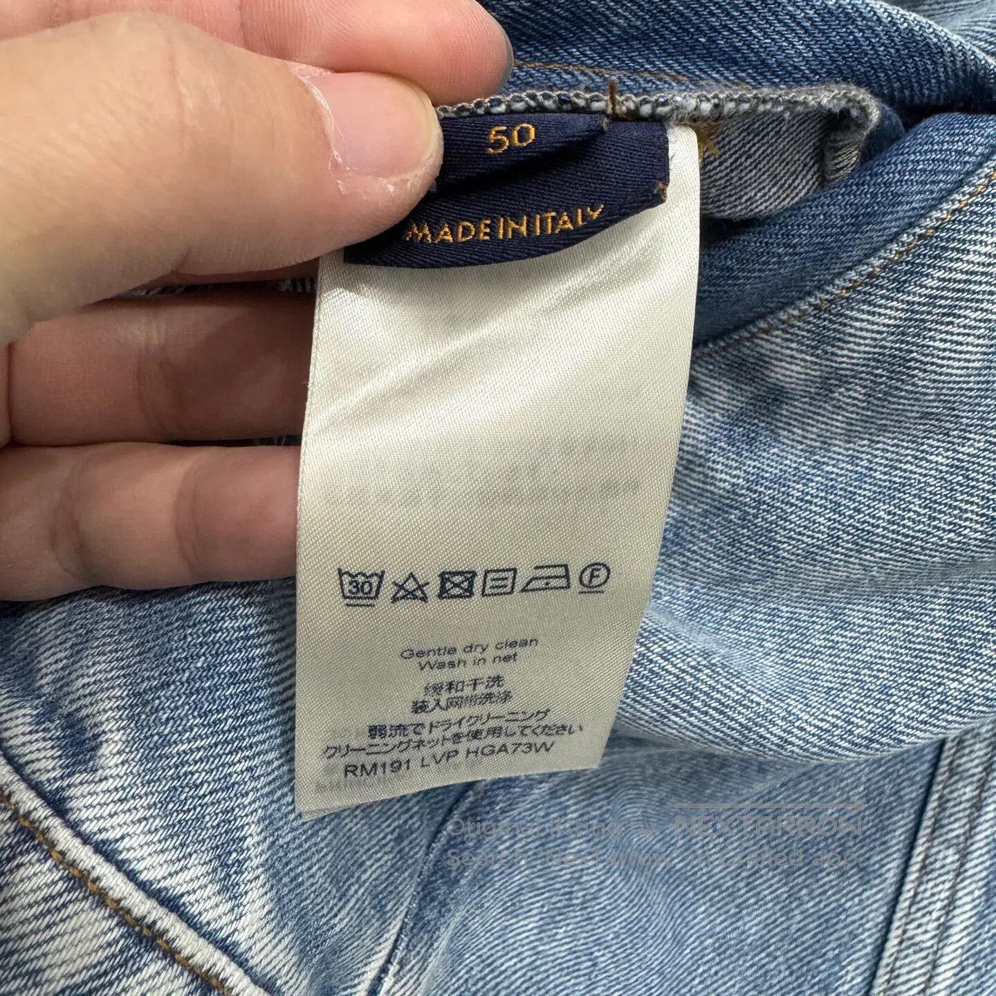 Louis Vuitton Louis Vuitton A fake two-piece wash-and-age denim jacket| Size US M / EU 48-50 / 2 - 4 Thumbnail