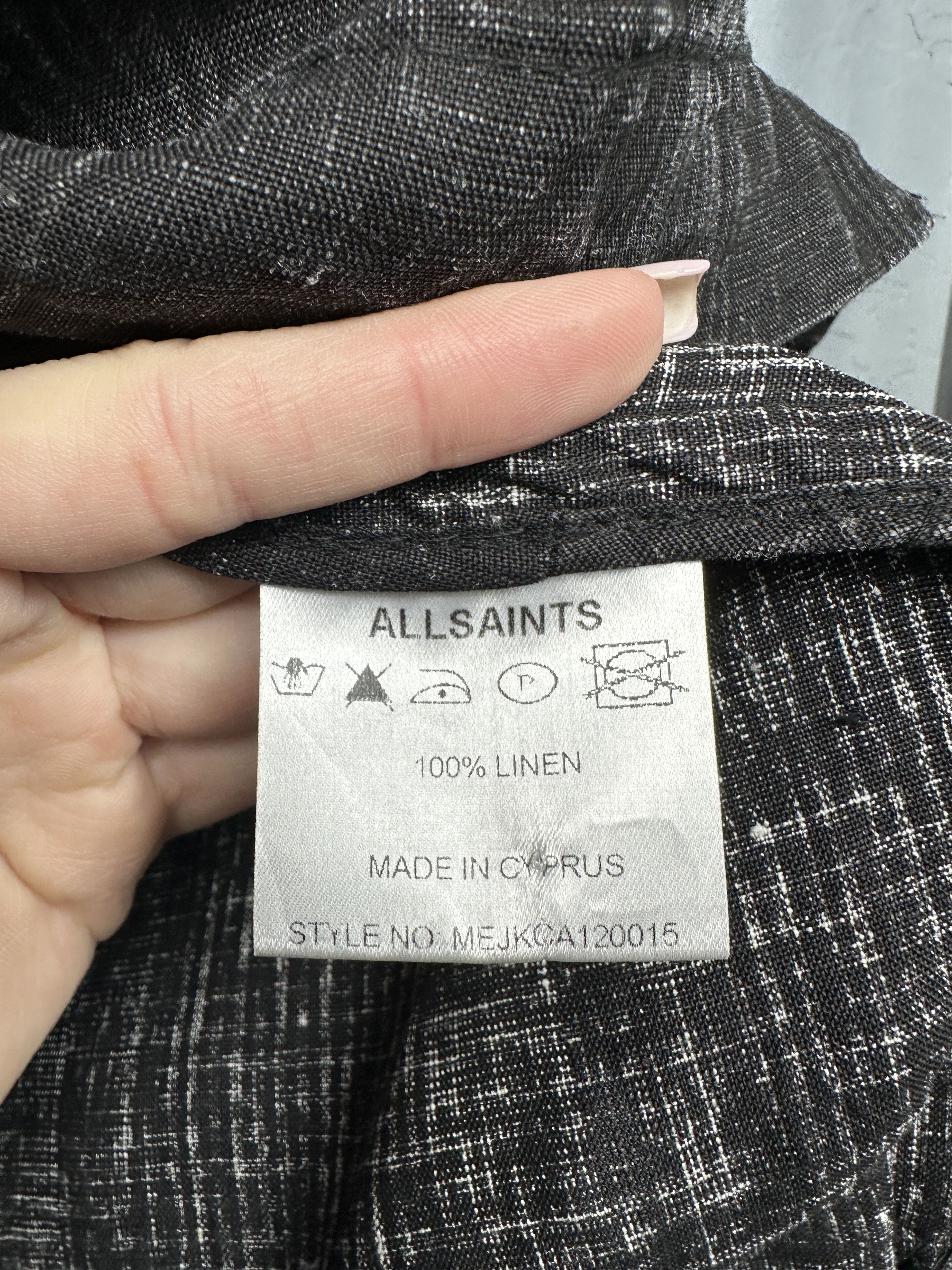Allsaints Allsaints Vintage Mens Linen Jacket Size US L / EU 52-54 / 3 - 5 Thumbnail