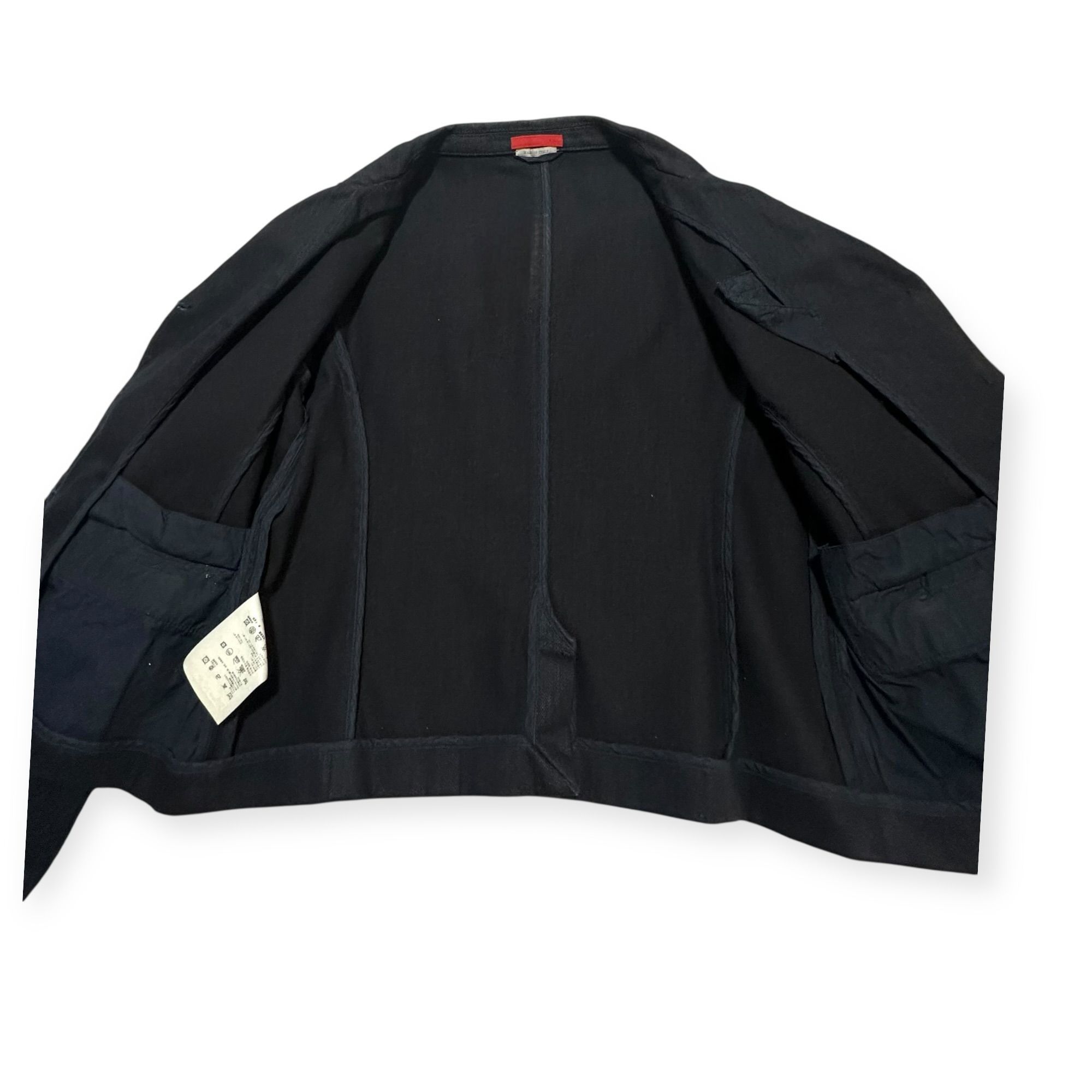 Prada Prada Architectural Navy Cropped Blazer 2008 IT 46 Size L / US 10 / IT 46 - 7 Thumbnail