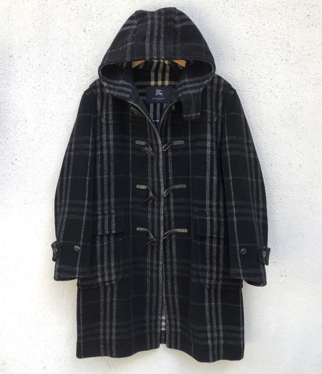 Burberry Authentic Burberry London Novacheck Wool Duffle Coat Jacket Size US M / EU 48-50 / 2 - 7 Thumbnail