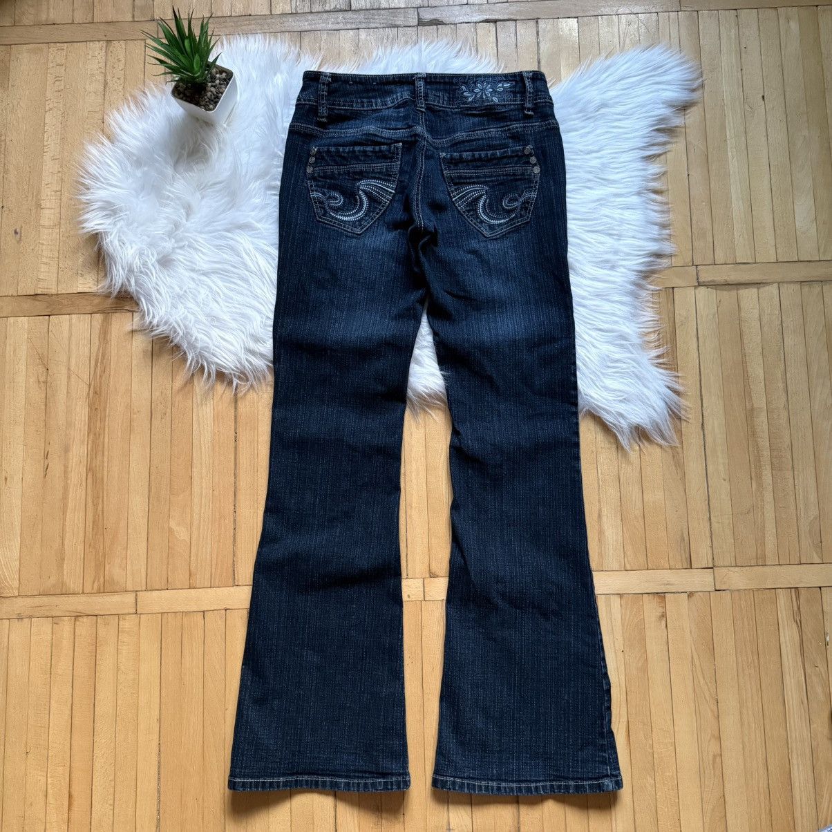 If Six Was Nine 📌 Vintage Y2K Washed Flared Low Rise LGB Jeans Size 32" / US 10 / IT 46 - 1 Thumbnail