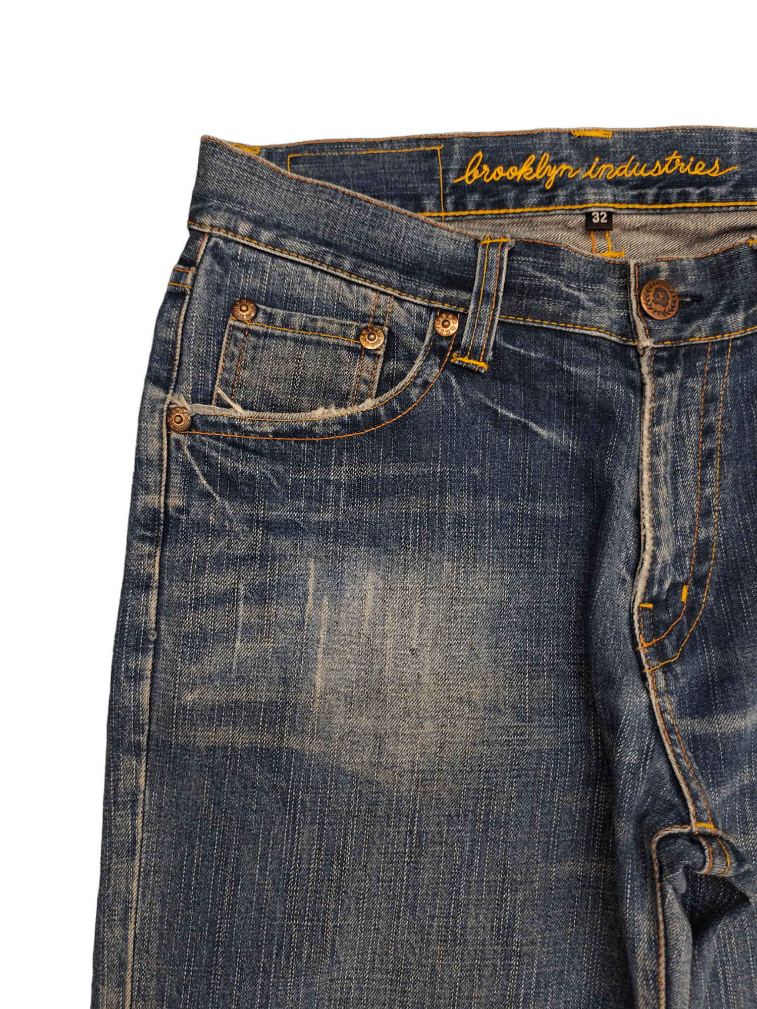 Comme des Garcons × Undercover Loose Jean Brooklyn Industries Distress Faded Denim Wide Leg Size US 32 / EU 48 - 4 Thumbnail