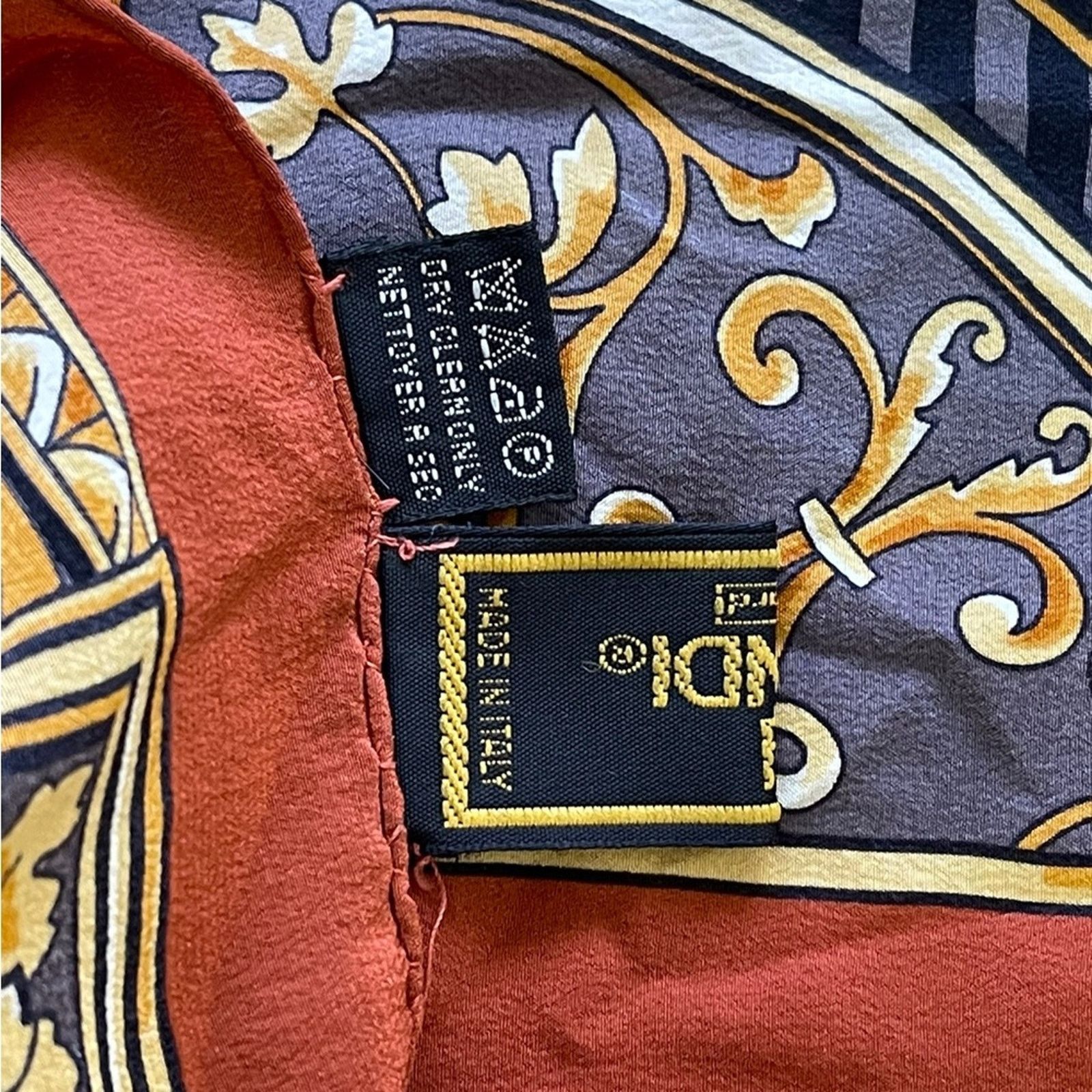 Fendi FENDI Scarf 100% Silk Made in Italy. Size ONE SIZE - 5 Thumbnail