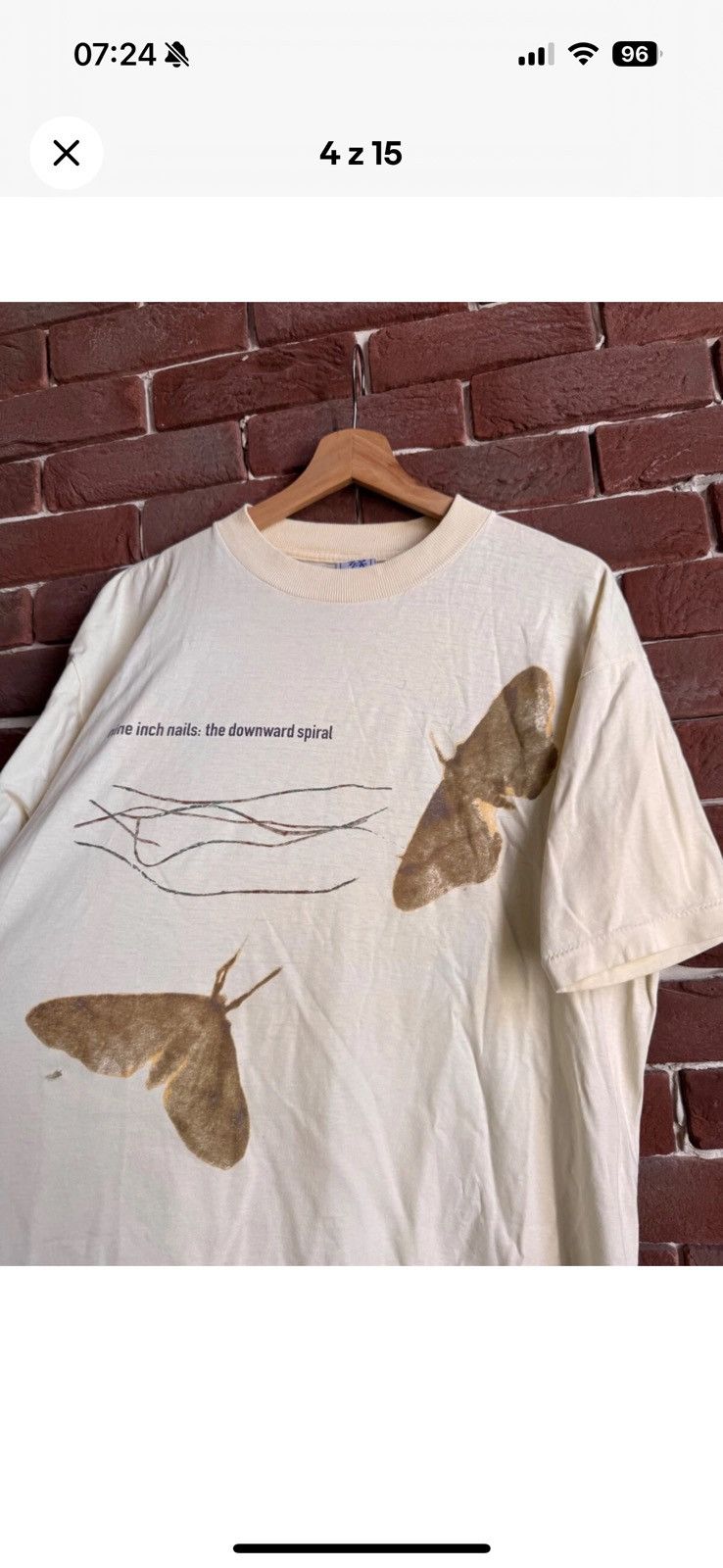Band Tees Vintage Nine Inch Nails The Downward Spiral Band T-shirt 90s Size US XL / EU 56 / 4 - 4 Thumbnail