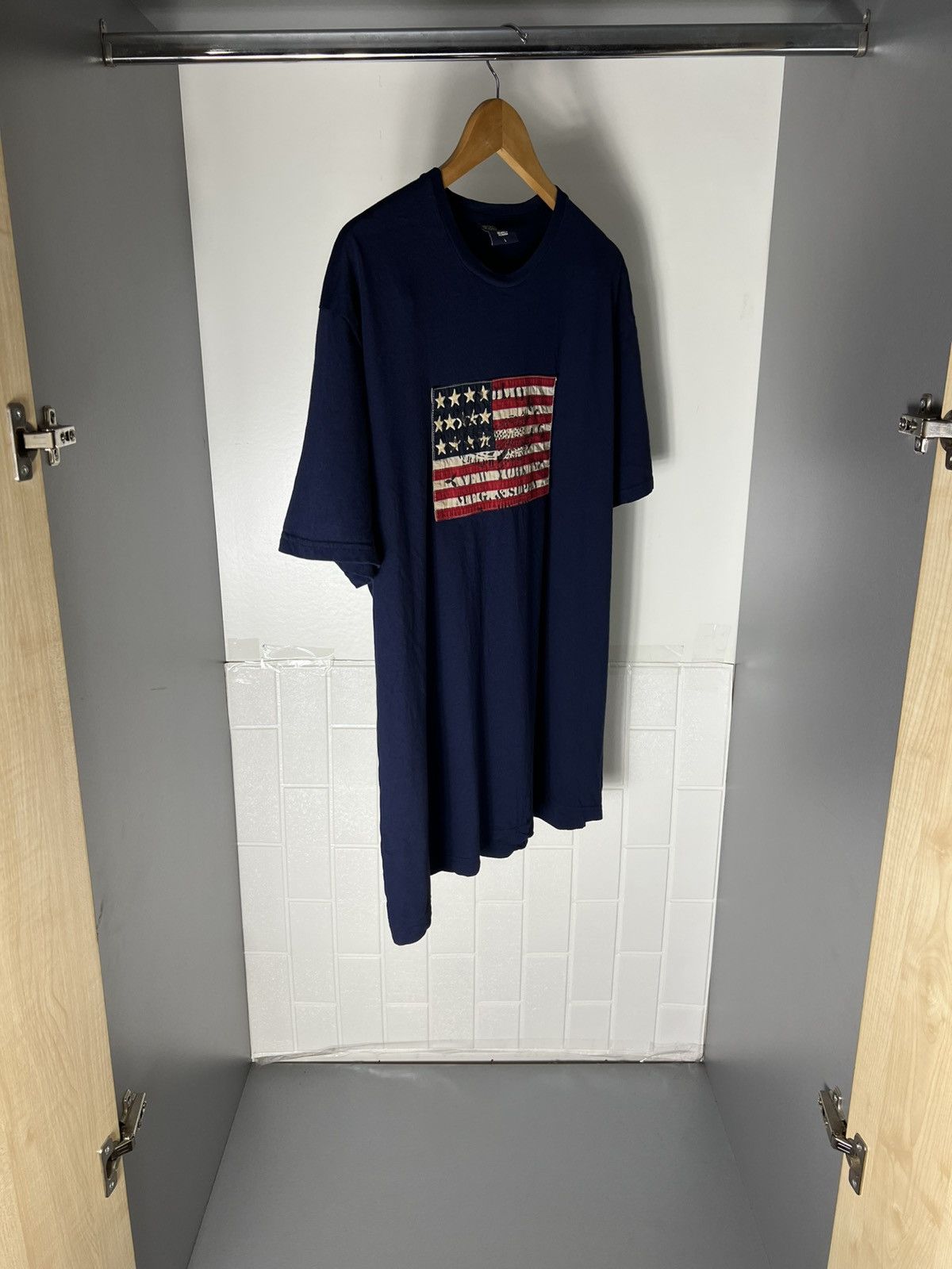 Polo Ralph Lauren VINTAGE POLO RALPH LAUREN USA FLAG CASUAL T-SHIRT Y2K 90s Size US L / EU 52-54 / 3 - 10 Thumbnail