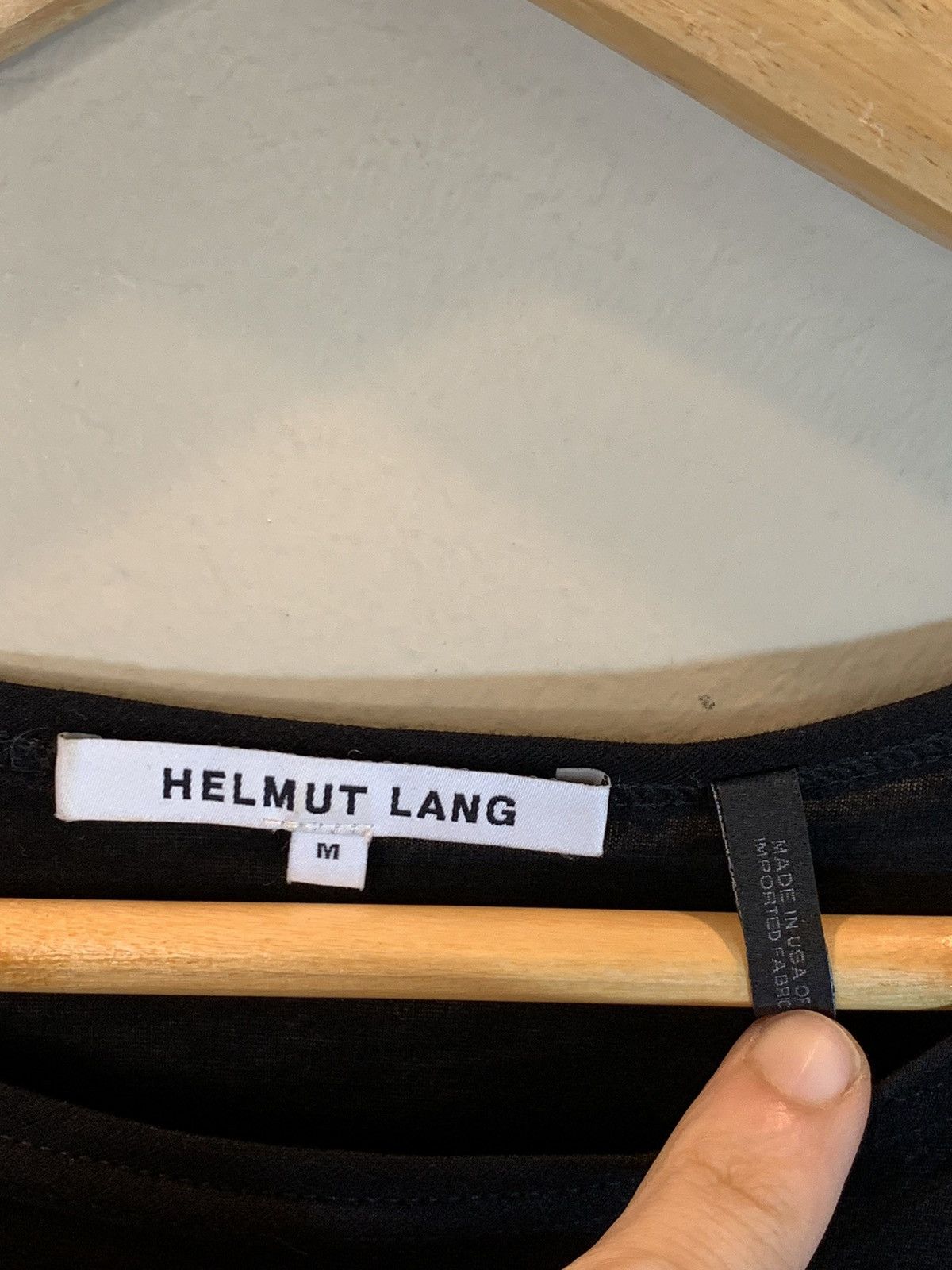Designer × Helmut Lang *RARE* Helmut Lang Viscose Semi-Sheer Knit Unisex Shirt Top Size M / US 6-8 / IT 42-44 - 6 Thumbnail