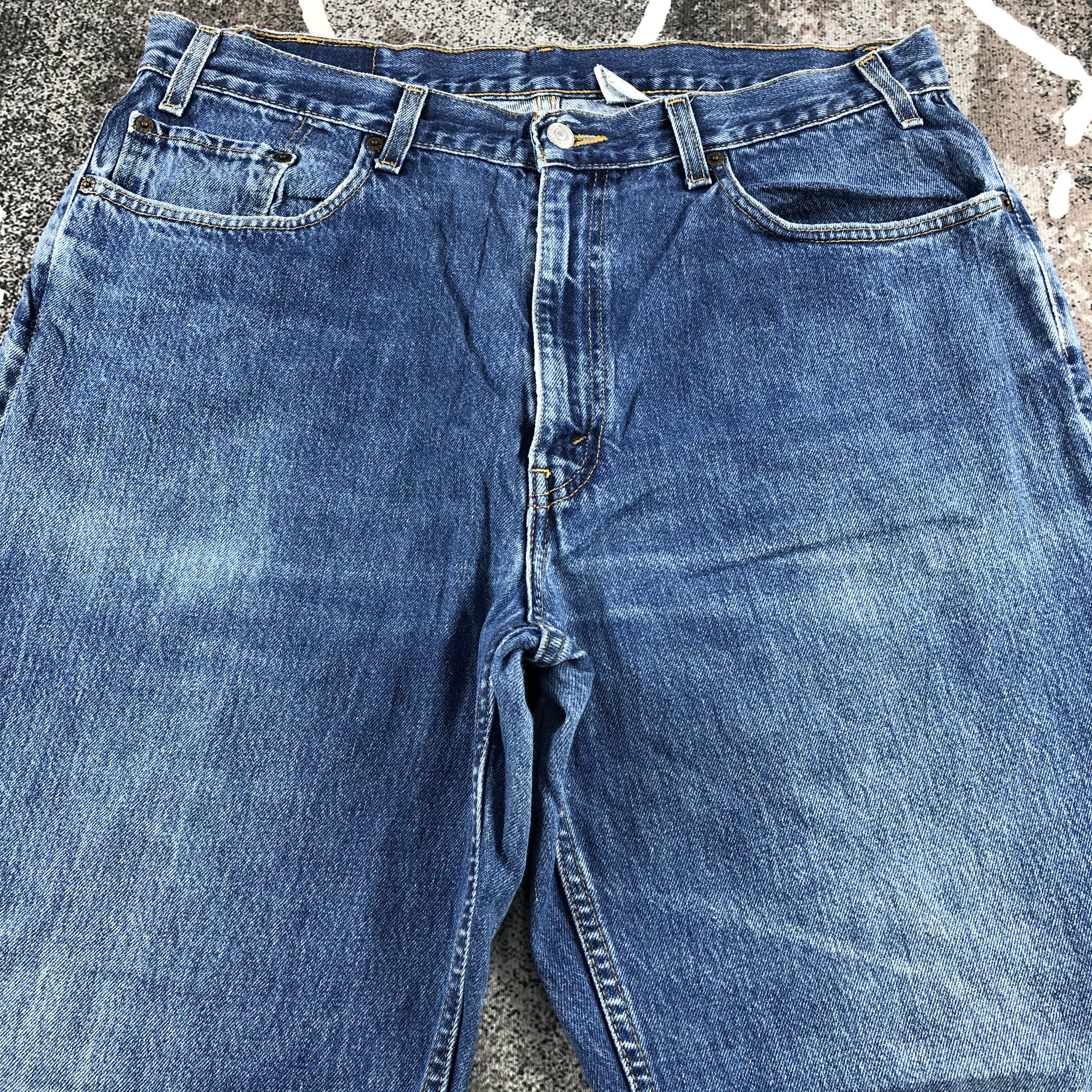 Levi's Vintage Levis 901 Jeans Blue Wash Denim KJ1103 Size US 37 - 3 Thumbnail