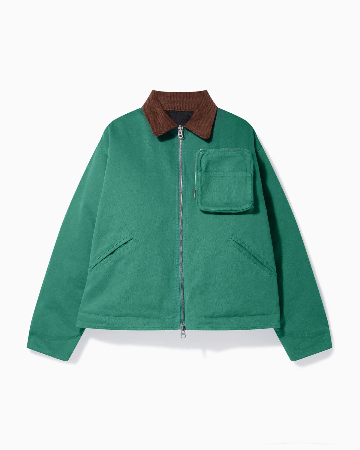 image of Ronning Seafoam Green Padded Zip Work Jacket, Men's (Size Large)