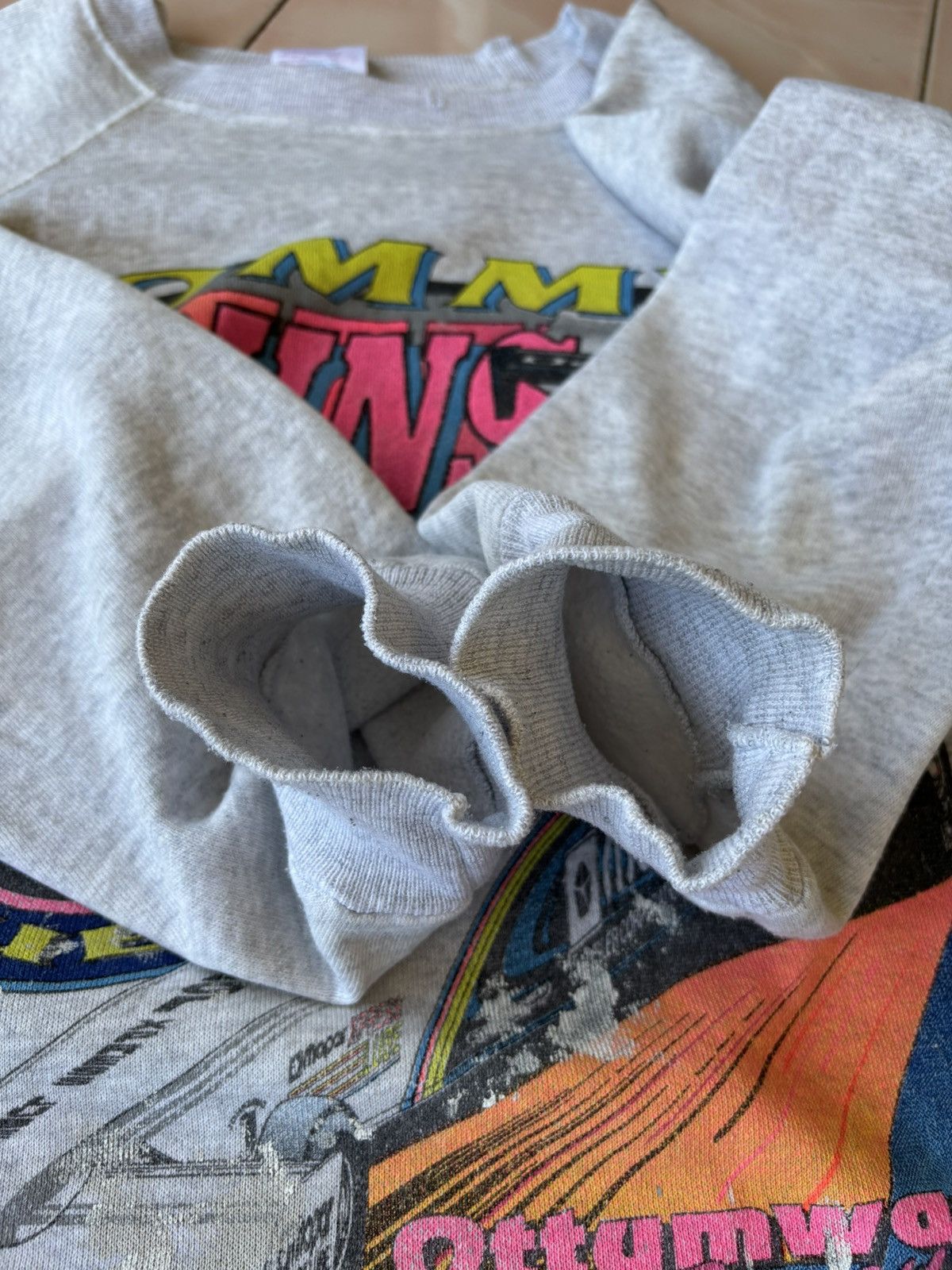 NASCAR × Vintage Vintage 90’s Tommy Johnson Jr. Top Fuel Dragster Sweatshirt Size US XL / EU 56 / 4 - 11 Thumbnail