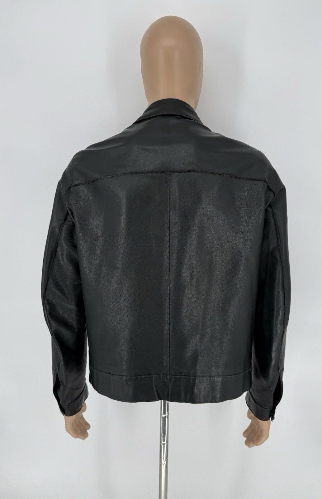 Salvatore Ferragamo Men’s Salvatore Ferragamo Black Leather Jacket Size 50 Size US M / EU 48-50 / 2 - 7 Thumbnail