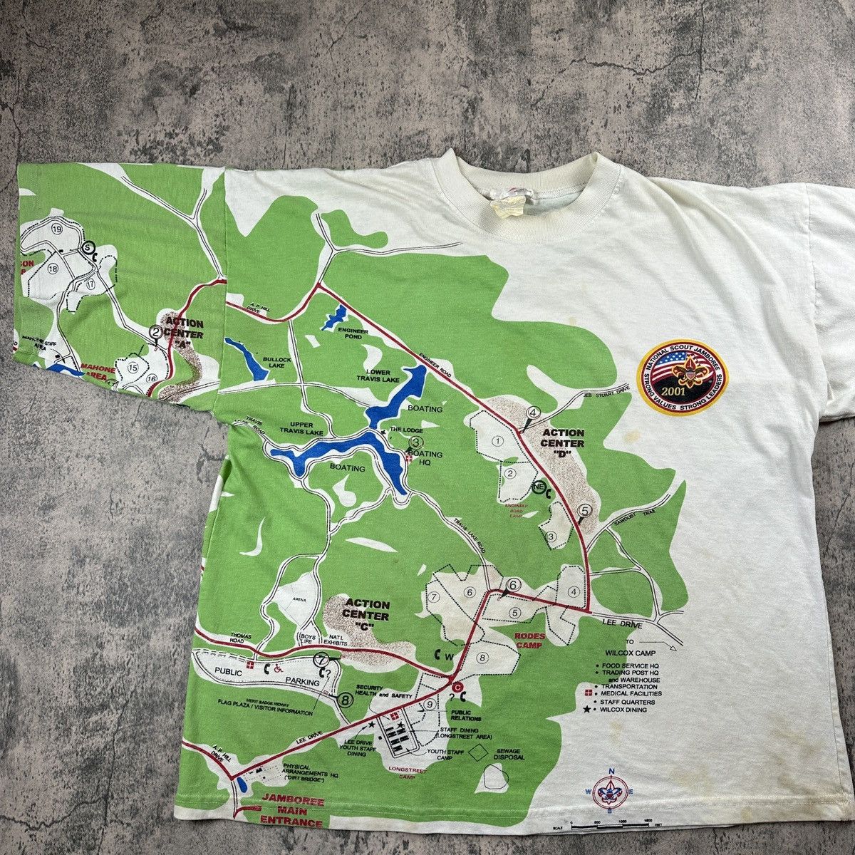 Vintage Vintage 2001 National Scout Jamboree Boy Scouts AOP T Shirt Size US L / EU 52-54 / 3 - 6 Thumbnail