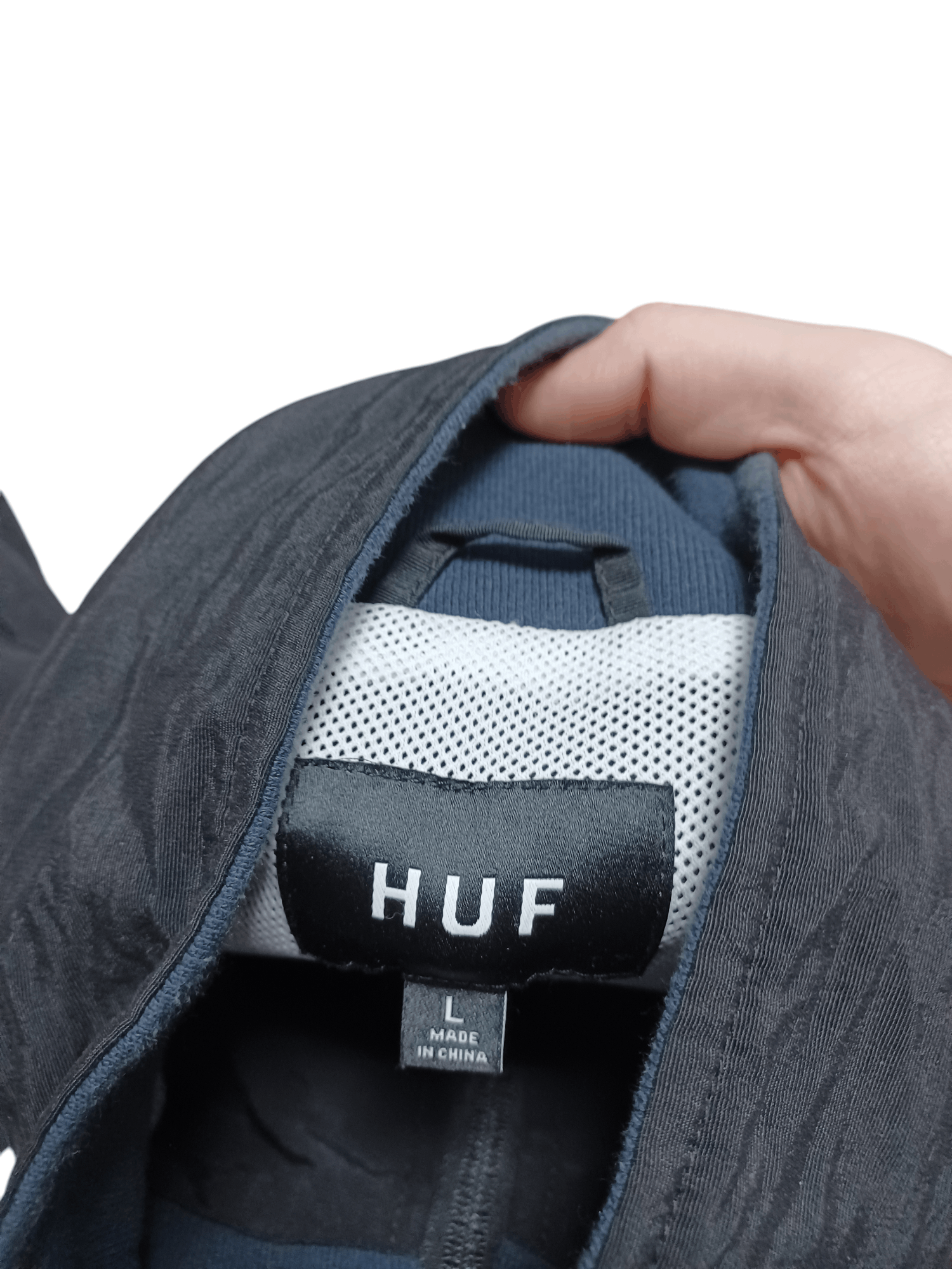 Huf HUF NYLON BIGLOGO DRILL SK8 TRACK JACKET Y2K OPIUM Size US L / EU 52-54 / 3 - 4 Thumbnail