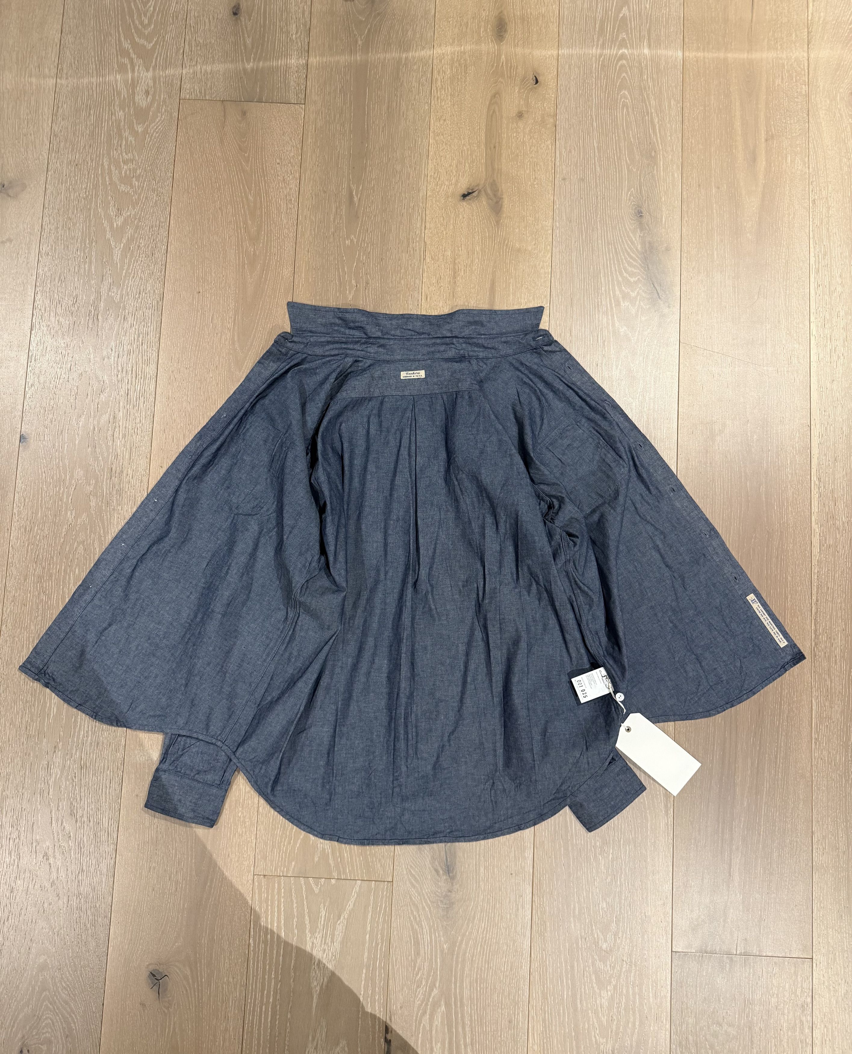 Other 💚 1/25 Conkers Miller Shirt Cotton Chambray Oldham Blue NEW Size US M / EU 48-50 / 2 - 11 Thumbnail