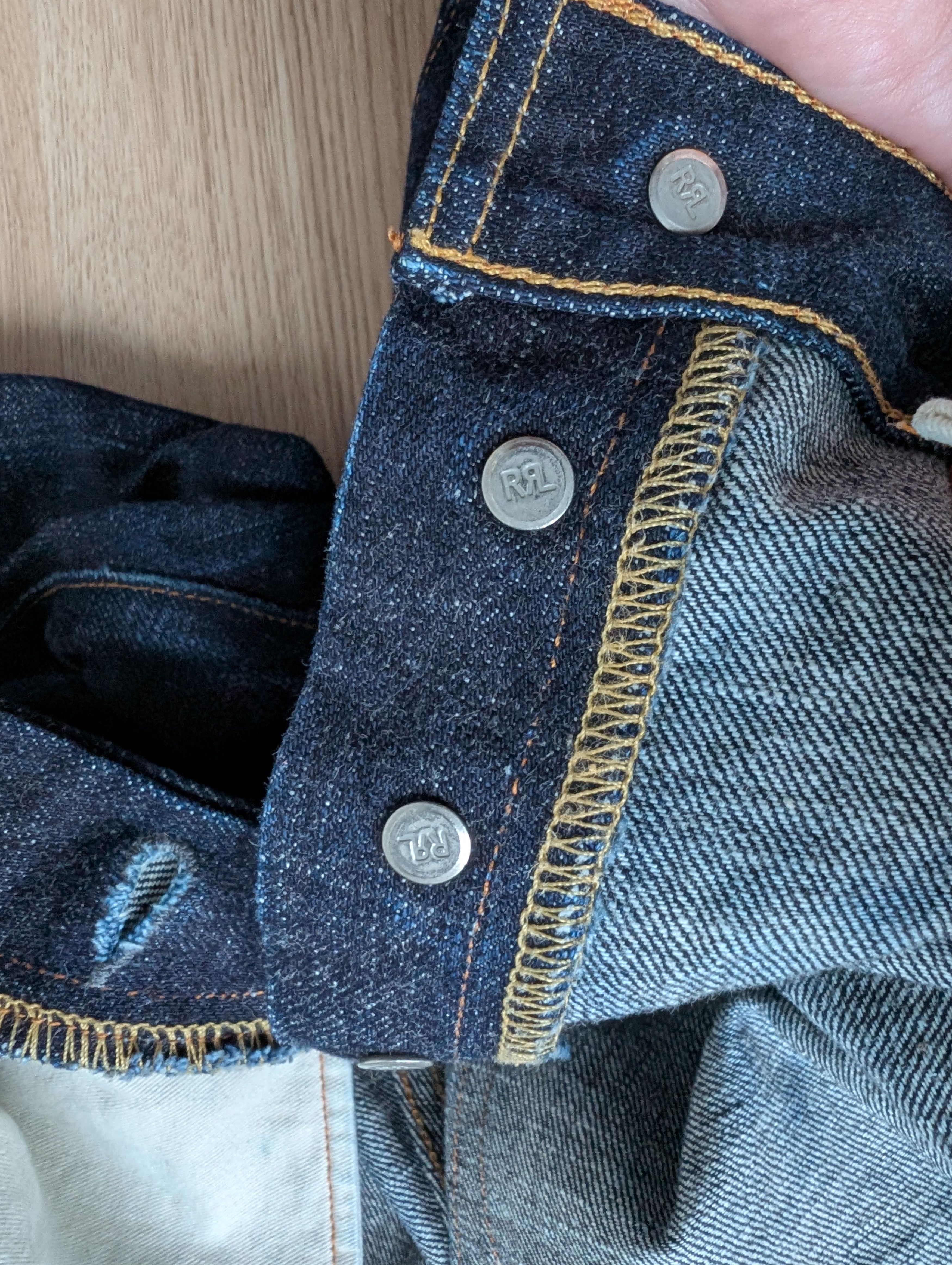 RRL Ralph Lauren RRL Slim Narrow Selvedge Jeans Woven Sanforized 30x34 Size US 30 / EU 46 - 10 Thumbnail