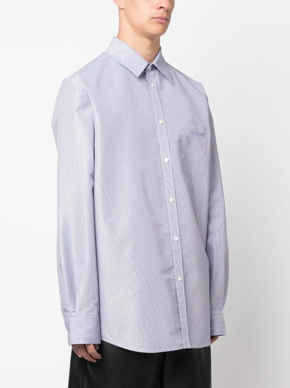 Valentino o1y0525 Logo Solid Color Shirt in Sky Blue Size US S / EU 44-46 / 1 - 3 Thumbnail