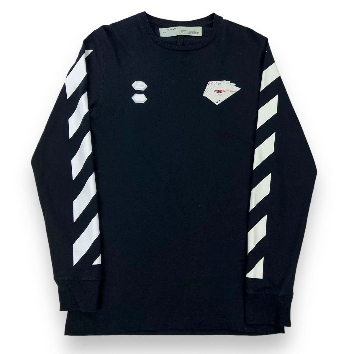 Off-White Off-White Hand Card Long Sleeve T Shirt Size US M / EU 48-50 / 2 - 2 Thumbnail