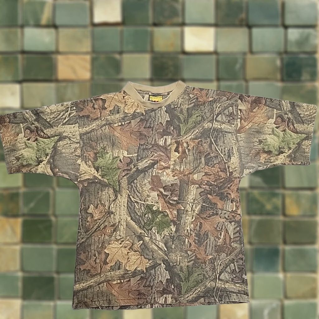 Vintage VINTAGE Sasquatch Shirt Mens XL Brown Advantage Timber Camo Pocket Tee Hunting Size US XL / EU 56 / 4 - 1 Thumbnail