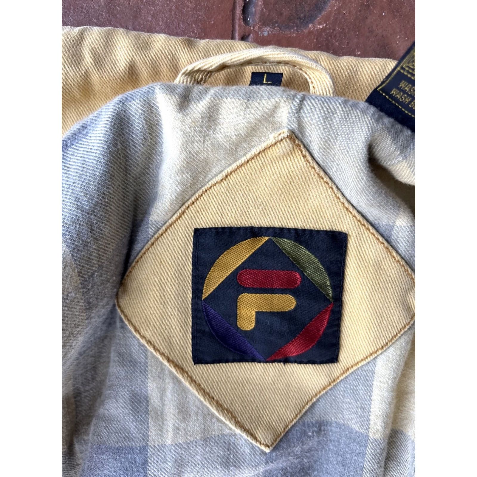 Fila VINTAGE 90s FILA Jeans Work Chore Coat Jacket Large Denim Cotton Men Hood Hip Hop Streetwear Trench Coat Long Blue Size US 33 - 2 Thumbnail