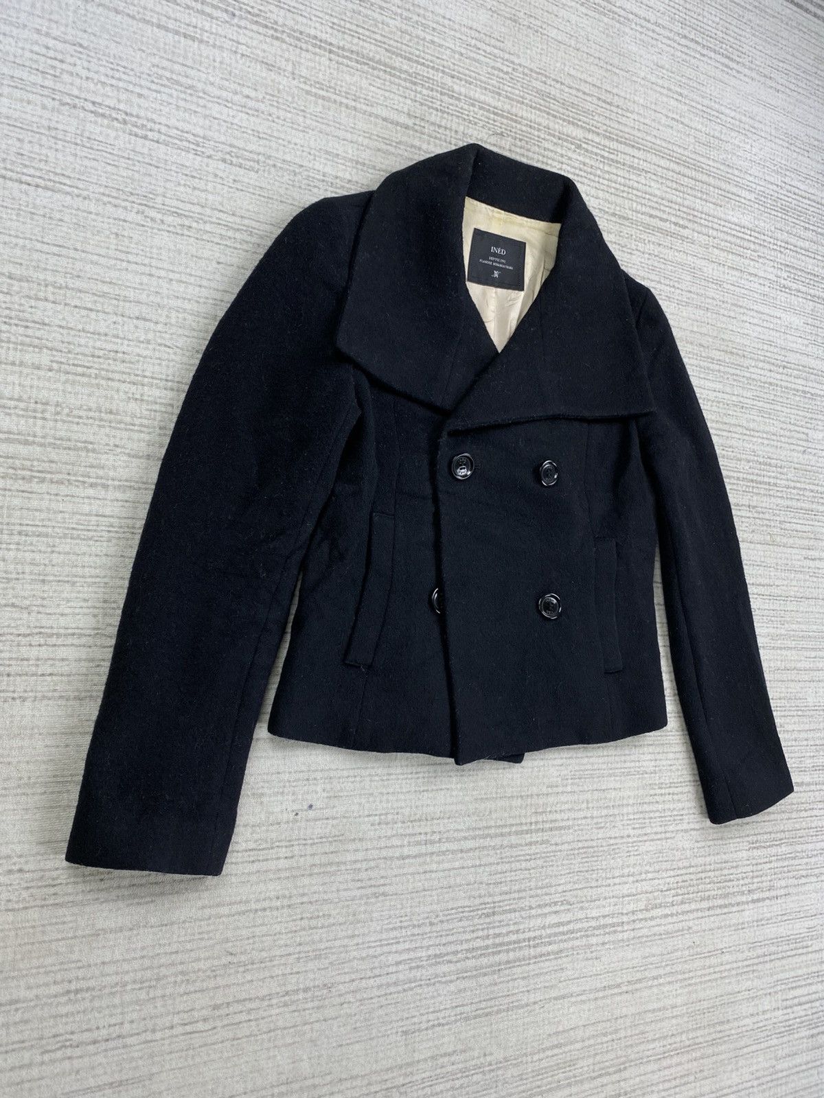 Yohji Yamamoto Vintage Yohji Yamamoto Ined Double Collar Wool Crop Jacket Size M / US 6-8 / IT 42-44 - 3 Thumbnail