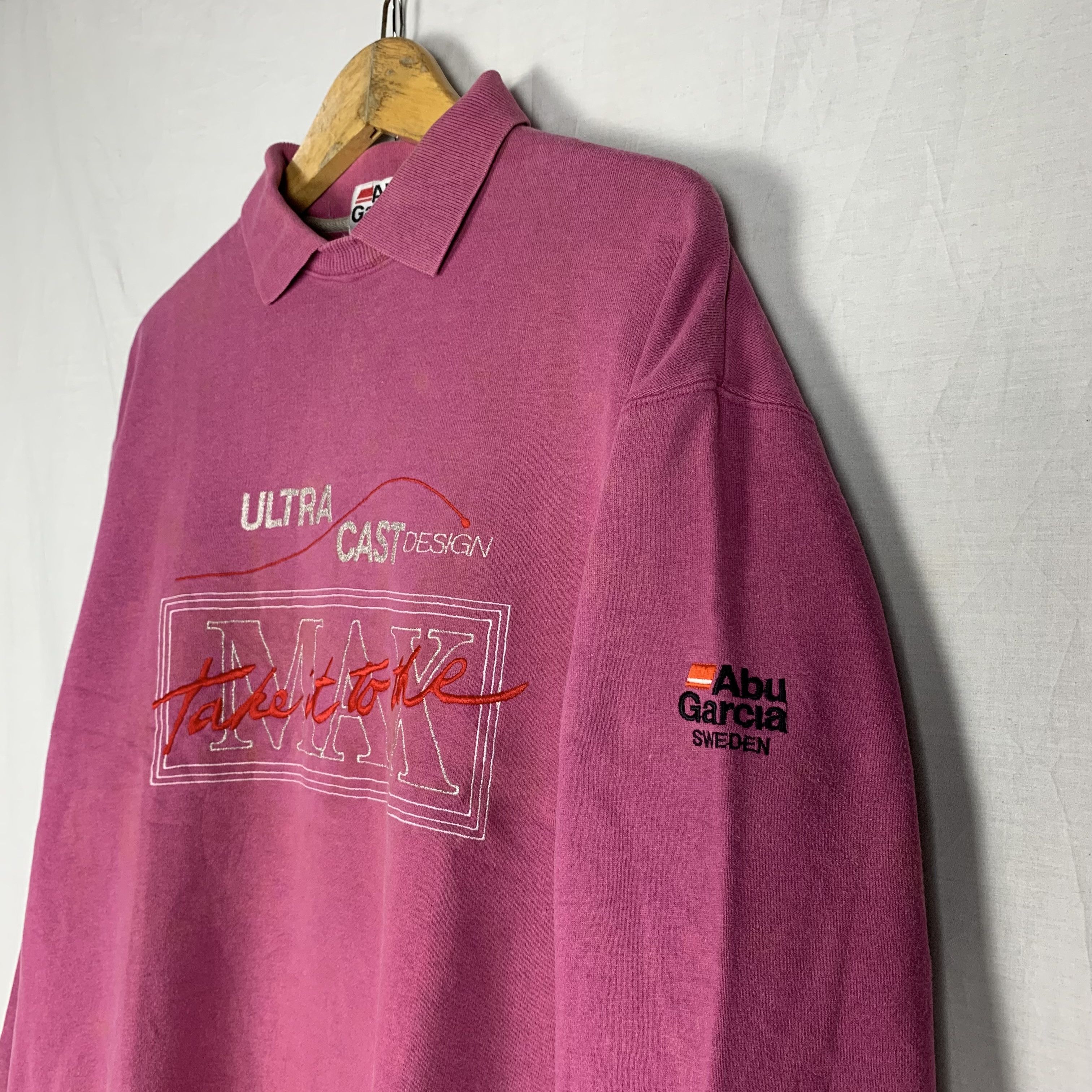 Vintage Vintage Abu Garcia Sweatshirt Collared Crewneck Size US M / EU 48-50 / 2 - 4 Thumbnail