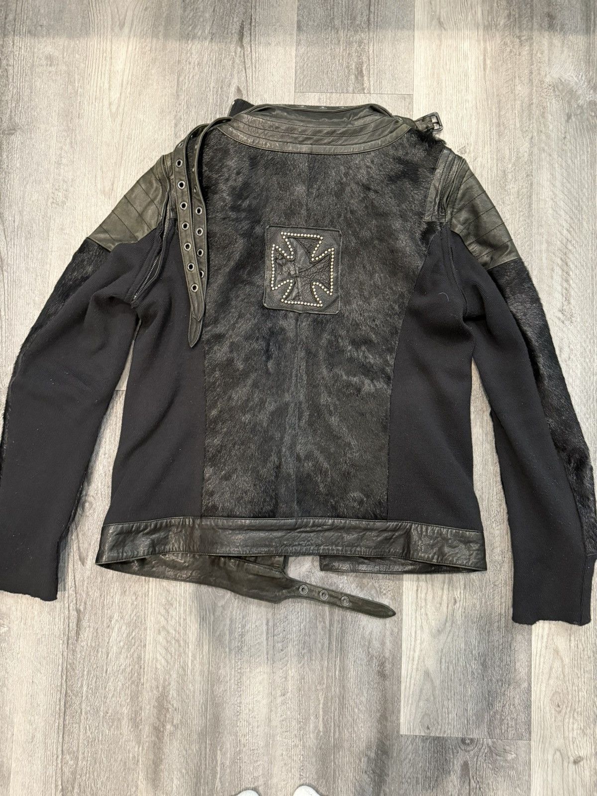 Yasuyuki Ishii Yasuyuki Ishii FW07 Pony Hair Leather Ninja Jacket Size US L / EU 52-54 / 3 - 6 Thumbnail
