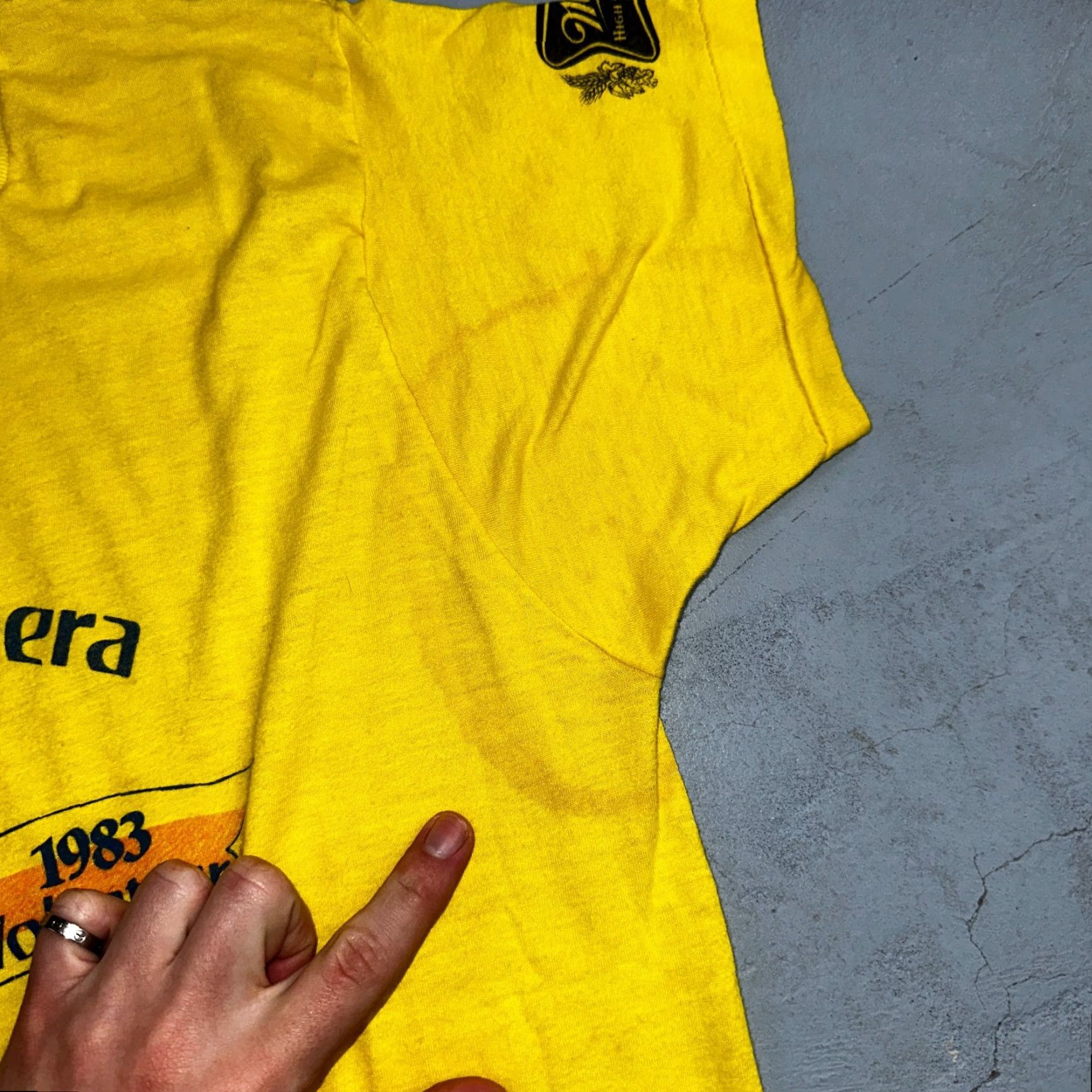 Vintage VINTAGE 1983 Portland Opera Pub Crawl T-Shirt Screen Stars XL Yellow Short Sleeve Men 80s Concert Merch Size US XL / EU 56 / 4 - 3 Thumbnail