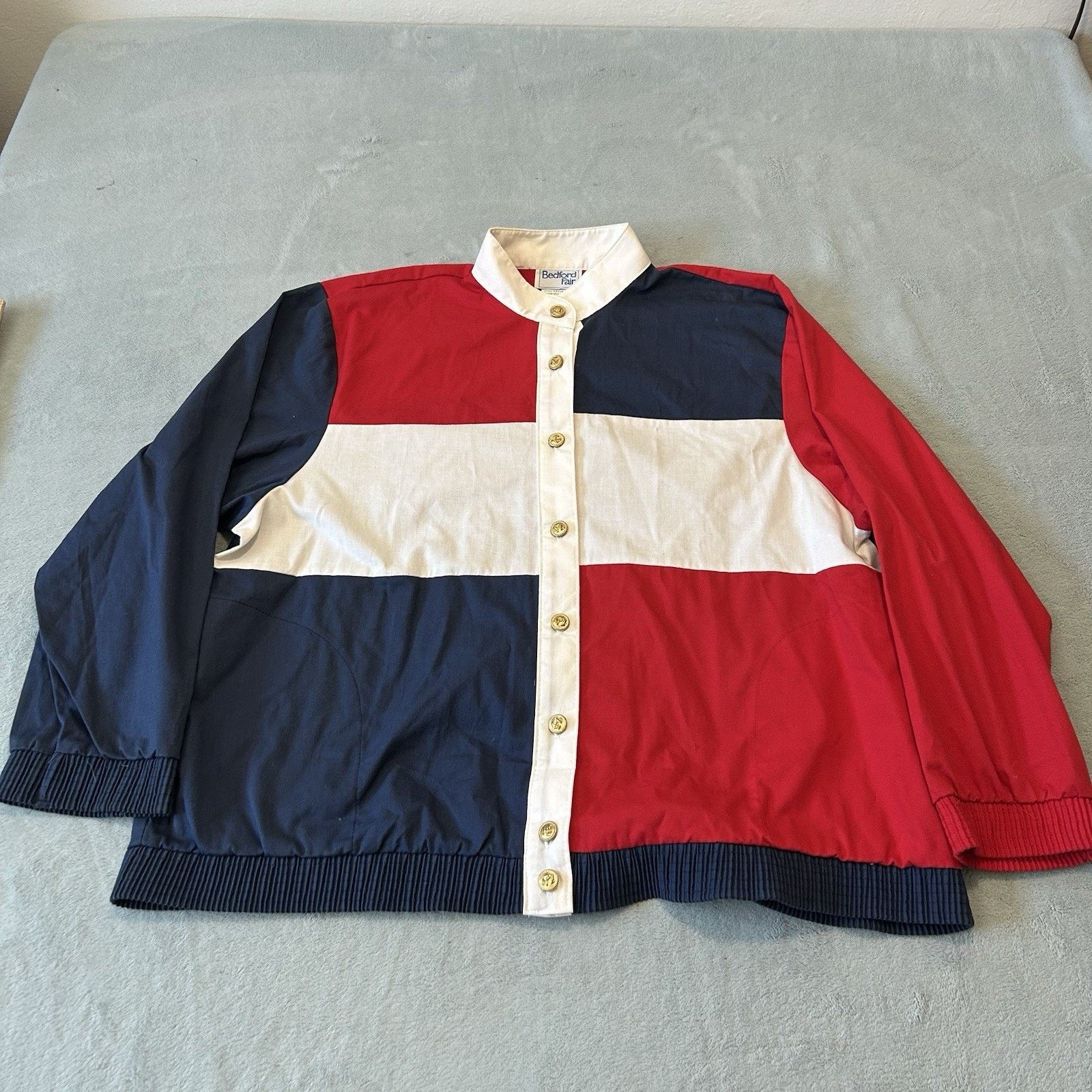 Polo Ralph Lauren USA Colorblock Patchwork Rugby Button Long Sleeve Medium Size US M / EU 48-50 / 2 - 3 Thumbnail