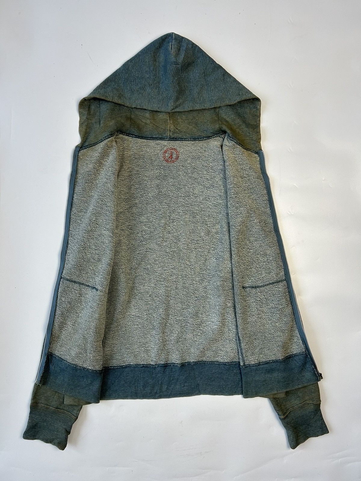 45rpm × Designer × Japanese Brand 45RPM VTG SUN FADED FULL ZIP HOODIE SWEATER Size US M / EU 48-50 / 2 - 2 Thumbnail