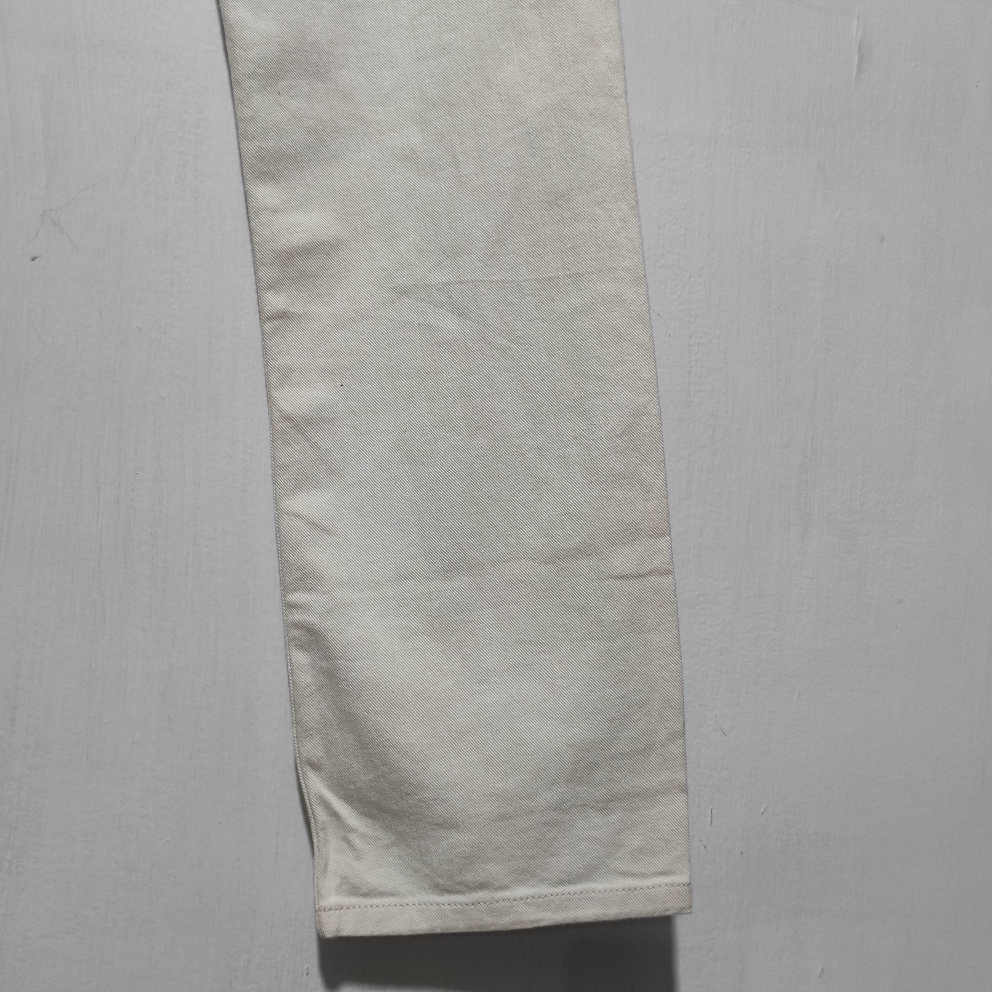 Prada Prada Logo White Denim Tapered Fit Jeans size 30 Size US 30 / EU 46 - 16 Thumbnail