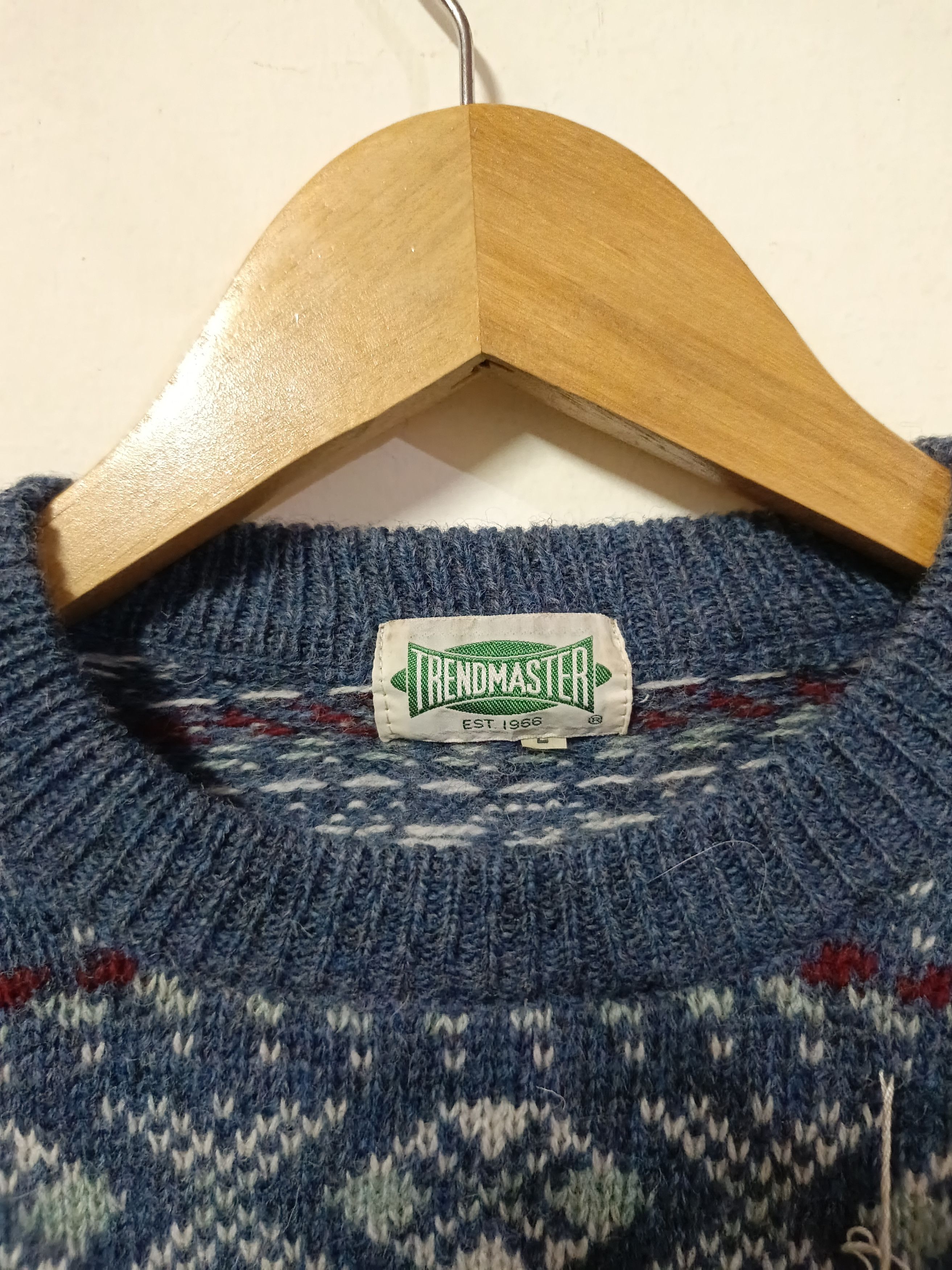 Japanese Brand Trendmaster wool sweater Size US L / EU 52-54 / 3 - 6 Thumbnail