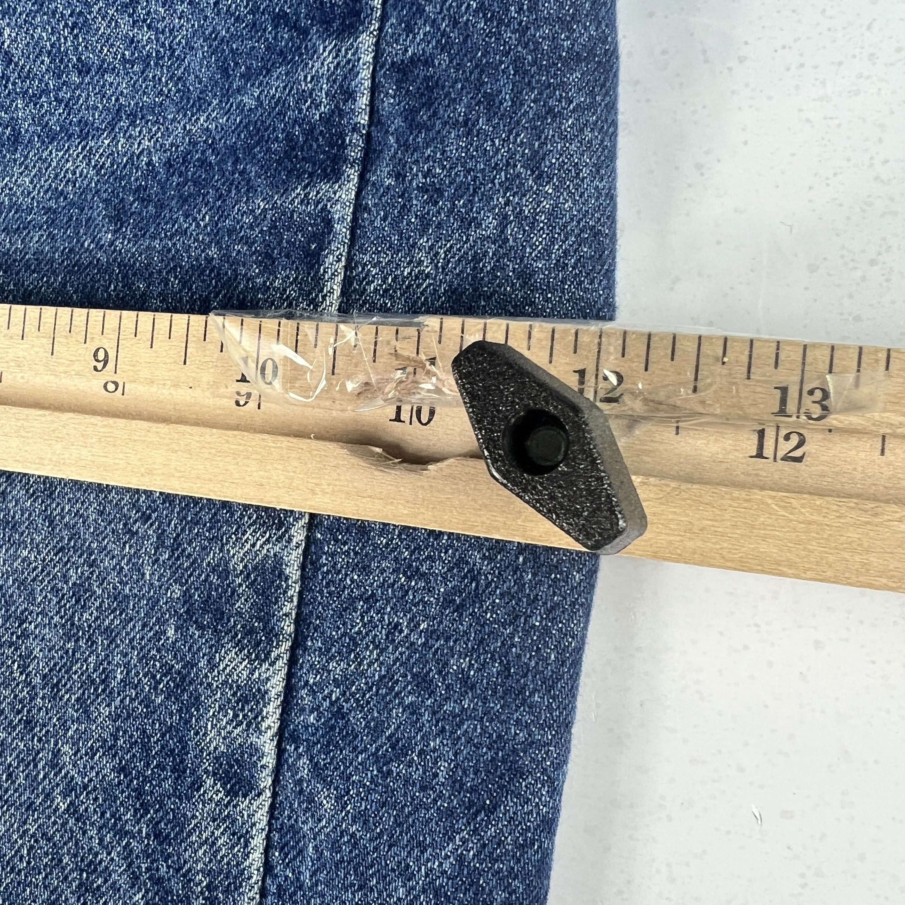 Levi's × Vintage VTG 90s Levi's Jean 505 Straight Dark Blue Denim Orange Tab Size US 37 - 20 Thumbnail