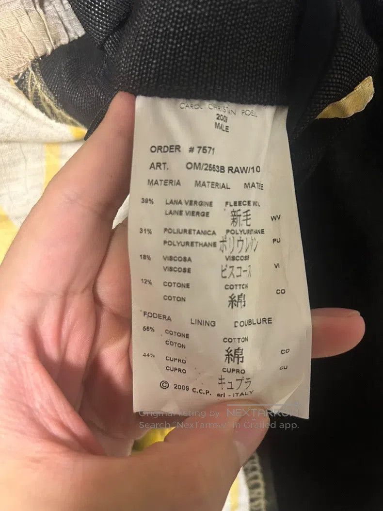 Carol Christian Poell Carol Christian Poell Raw out-of-print fabric coat Size US M / EU 48-50 / 2 - 3 Thumbnail