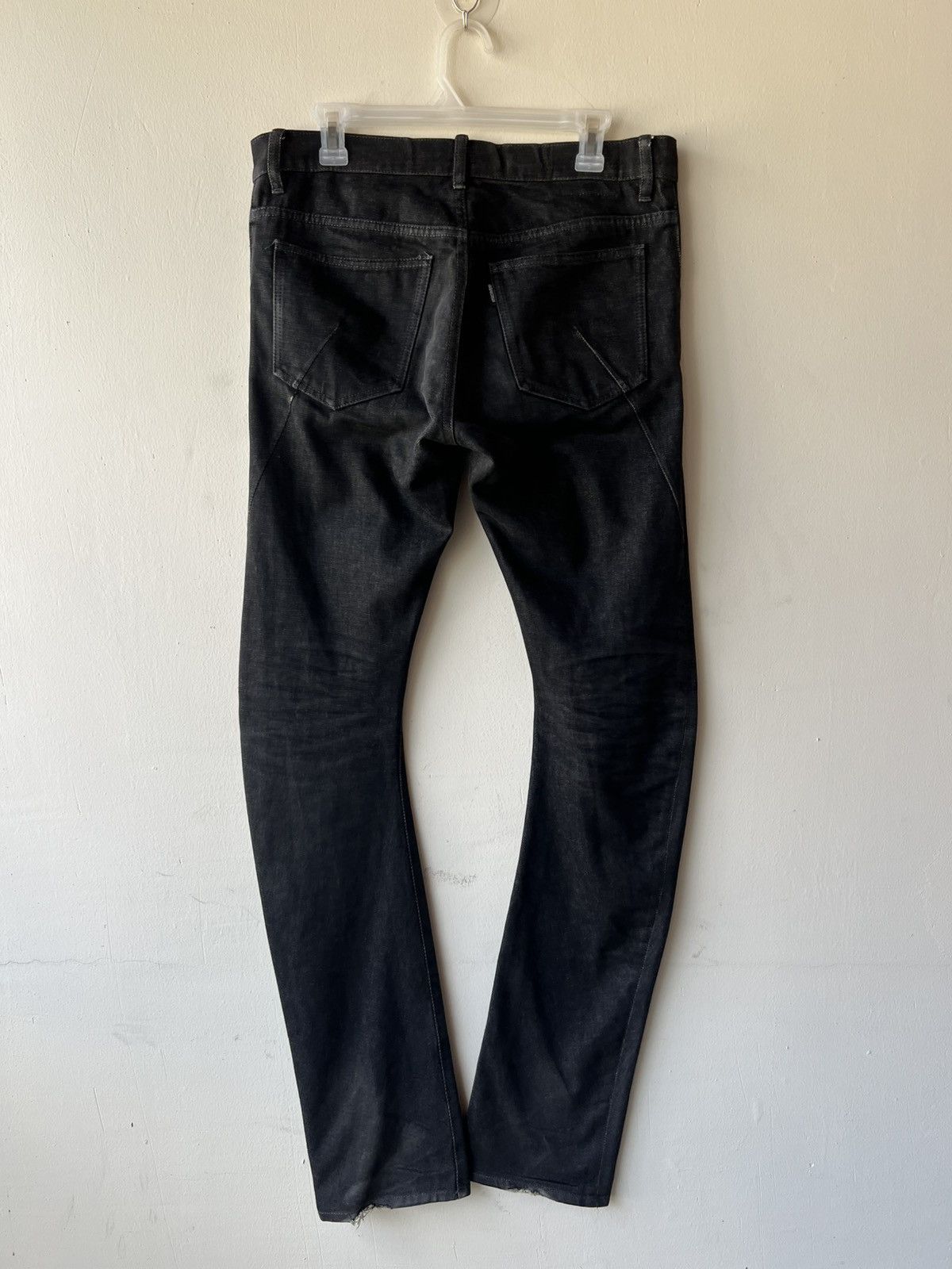 Kazuyuki Kumagai Attachment Black Attachment Japan Curve Long Leg Denim Jeans Size US 31 - 3 Thumbnail