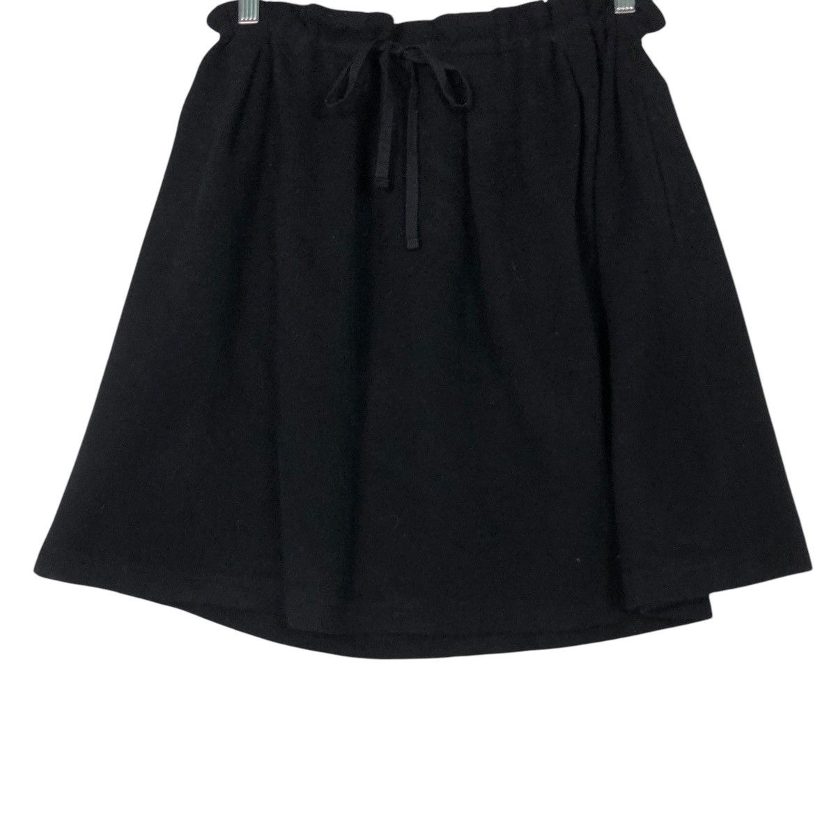 Yohji Yamamoto 🔥RICH BLACK VINTAGE SHORT SKIRT WOOL YOHJI YAMAMOTO Size 30" / US 8 / IT 44 - 6 Thumbnail
