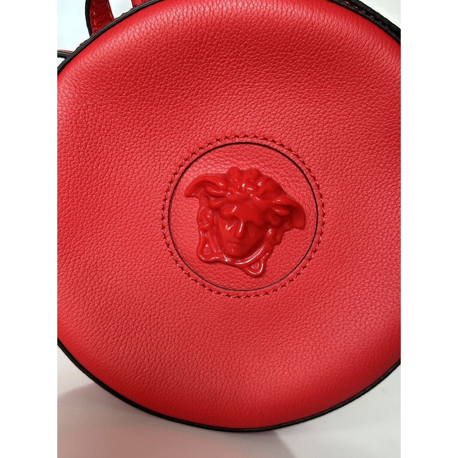 Versace Versace Medusa Head Leather Round Red Crossbody Bag DBFI050 Size ONE SIZE - 6 Thumbnail