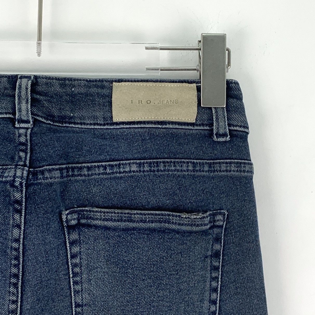 Iro IRO Dark Blue Cotton Fringed Casual Denim Pants K26WX Size 27" / US 4 / IT 40 - 5 Thumbnail