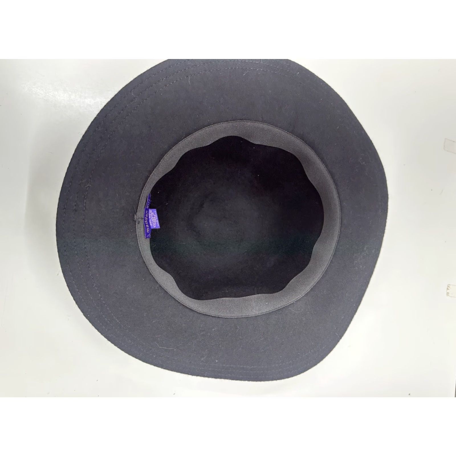 Vintage Madden Girl Hat Women Black Wool Floppy Brim One Size - Wide Brim Felt Winter Size ONE SIZE - 3 Thumbnail