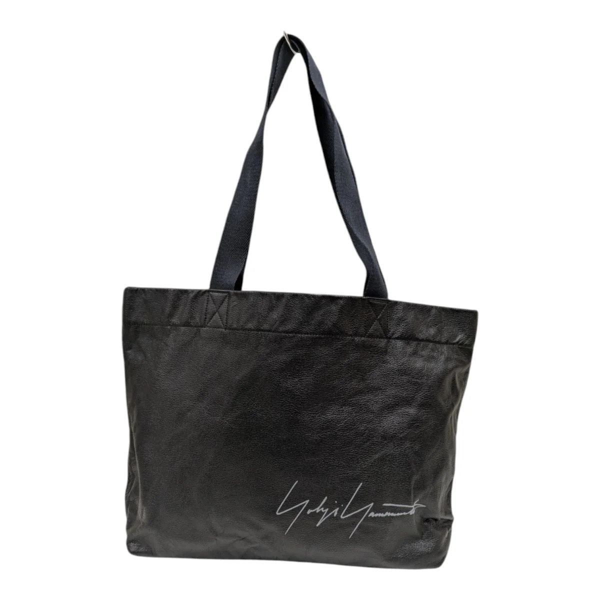 Yohji Yamamoto YOHJI YAMAMOTO SIGNATURE LOGO LEATHER TOTE BAG Size ONE SIZE - 1 Thumbnail