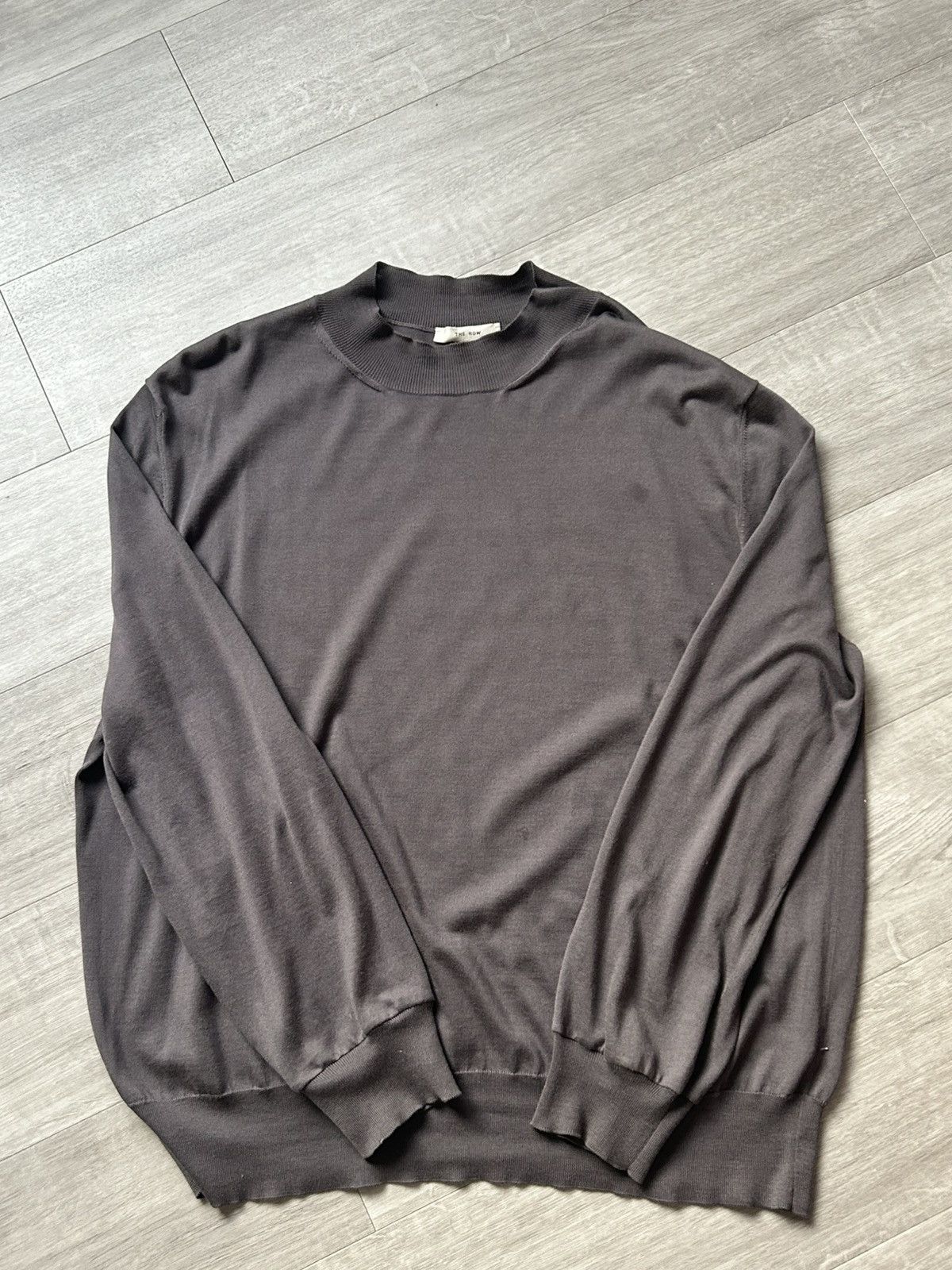The Row The Row Brown Long Sleeve Lightweight Sweater Size XL / US 12-14 / IT 48-50 - 1 Thumbnail