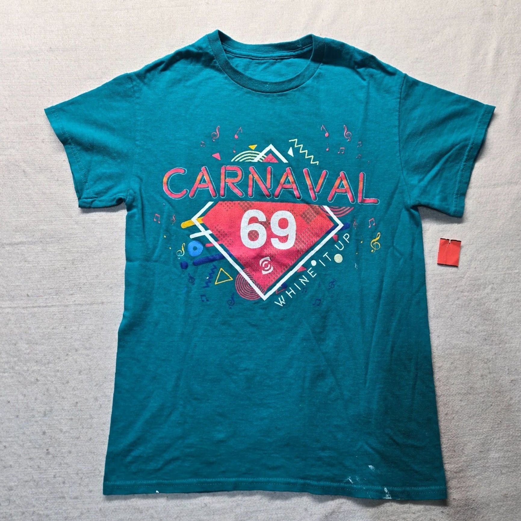 Vintage Carnaval 69 Whine It Up Setar Blue T-Shirt Adult Men's Size M Medium Shirt T-shirt Blue Mens Size US M / EU 48-50 / 2 - 2 Thumbnail