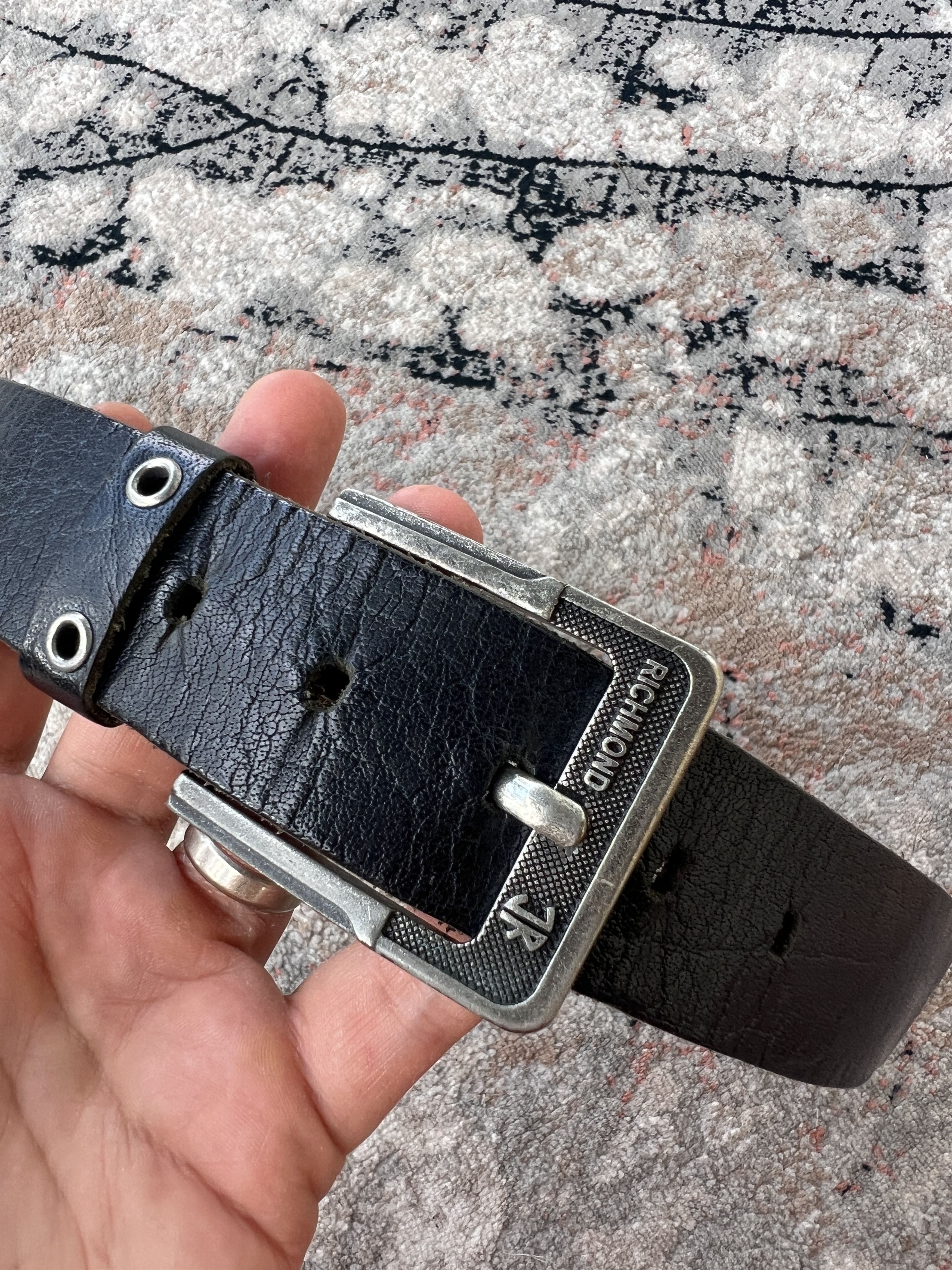 John Richmond John Richmond Leather Belt Size ONE SIZE - 1 Thumbnail