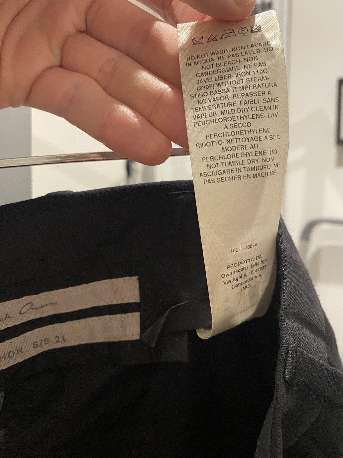 Rick Owens Rick Owens Wool Slim Astaires Long RU21S6374WG Size 50L - 11 Thumbnail