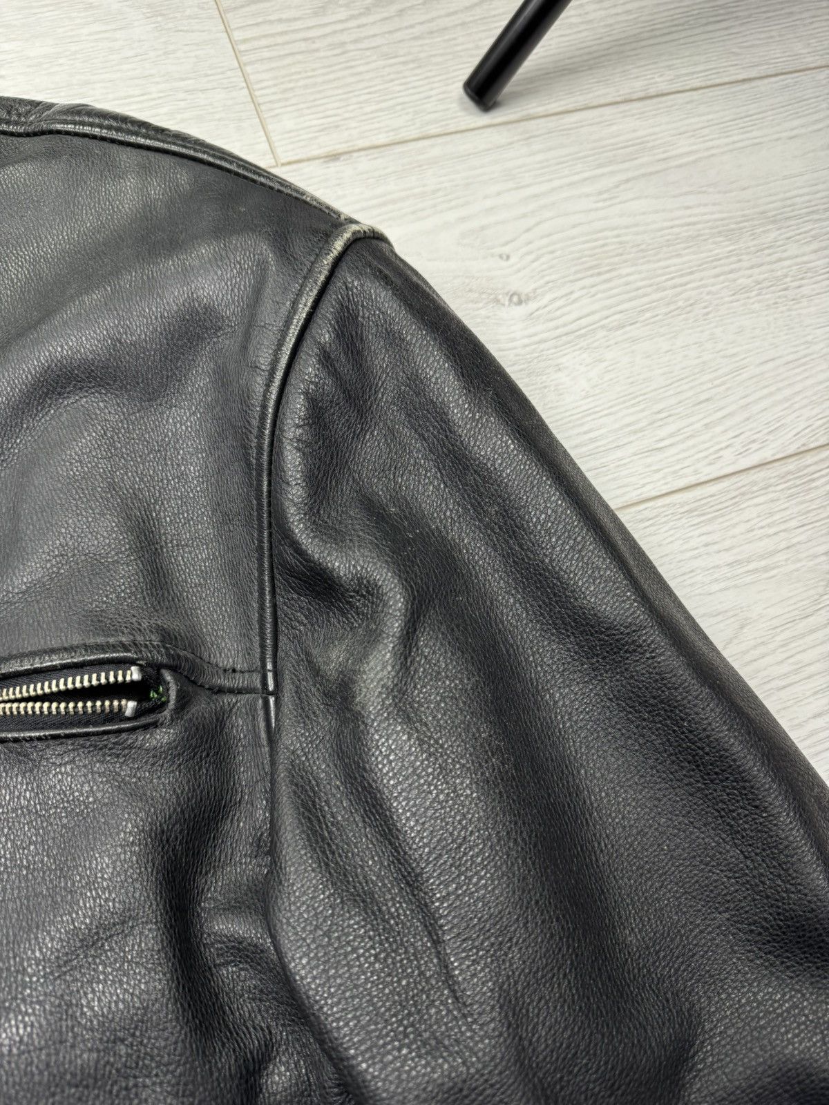 Angelo Litrico × Vintage Vintage 90s Y2K heavy leather coat jacket japan style Size US L / EU 52-54 / 3 - 5 Thumbnail