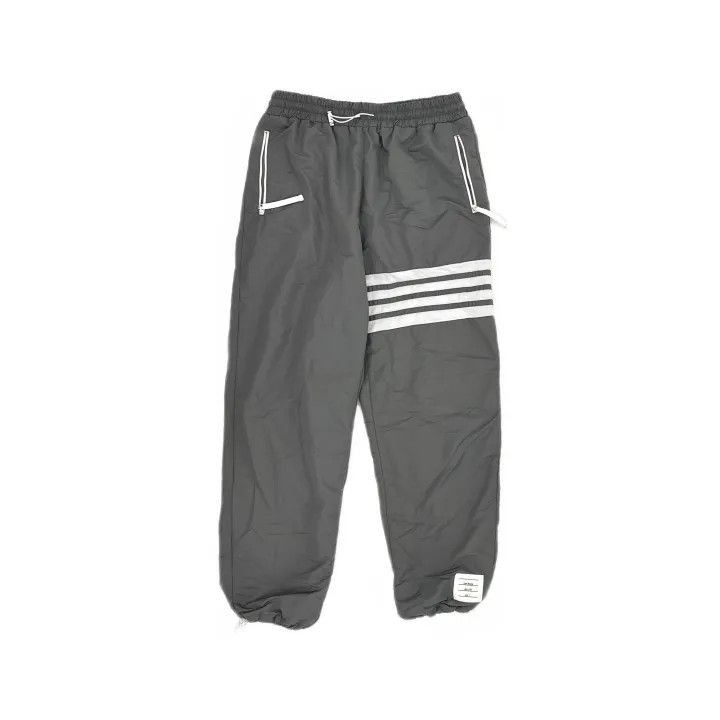 Thom Browne Thom Browne Gray Striped Knit Sports Pants -2507 Size US 26 / EU 42 - 8 Thumbnail