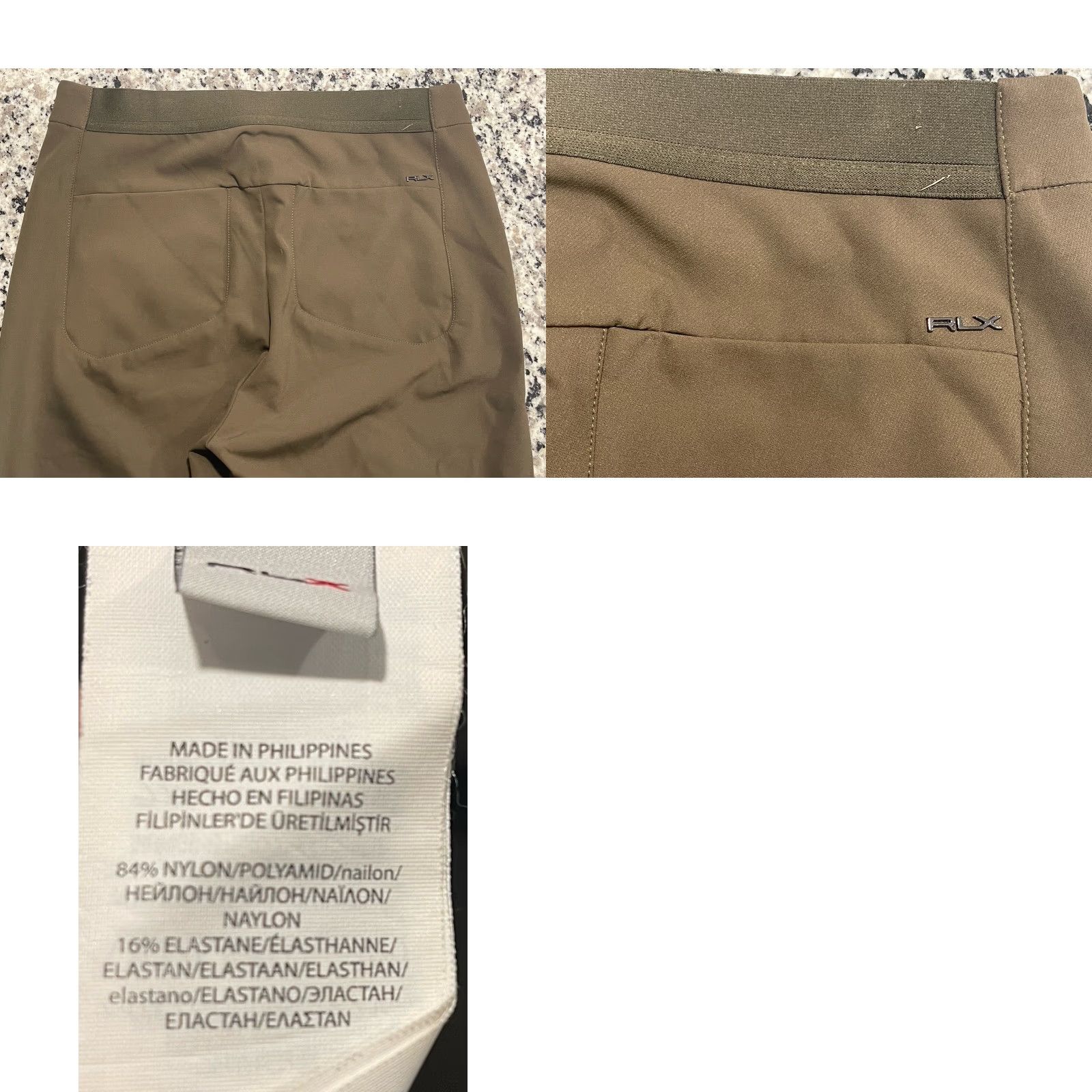 RLX Ralph Lauren RLX Ralph Lauren Golf Stretch Pants Women's Size 6 Green Chino Flat Front 28" Inseam Stretch Machine Washable Womens Size 28" / US 6 / IT 42 - 8 Thumbnail
