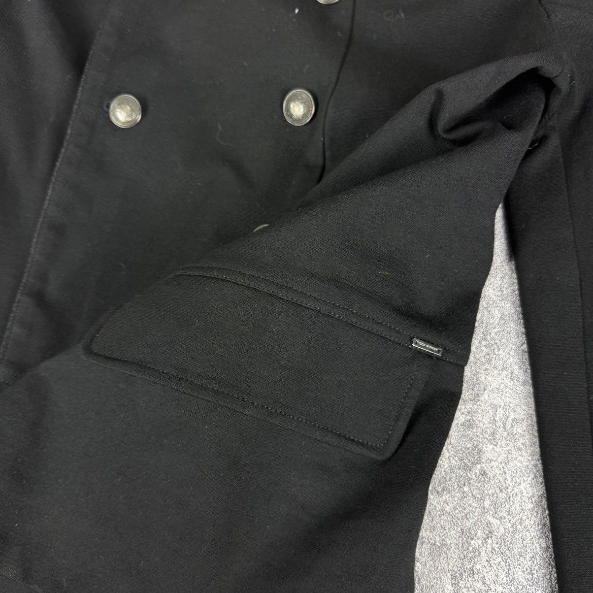 If Six Was Nine Black Double-Breasted Napoleon Jacket / Military Style Size L / US 10 / IT 46 - 5 Thumbnail