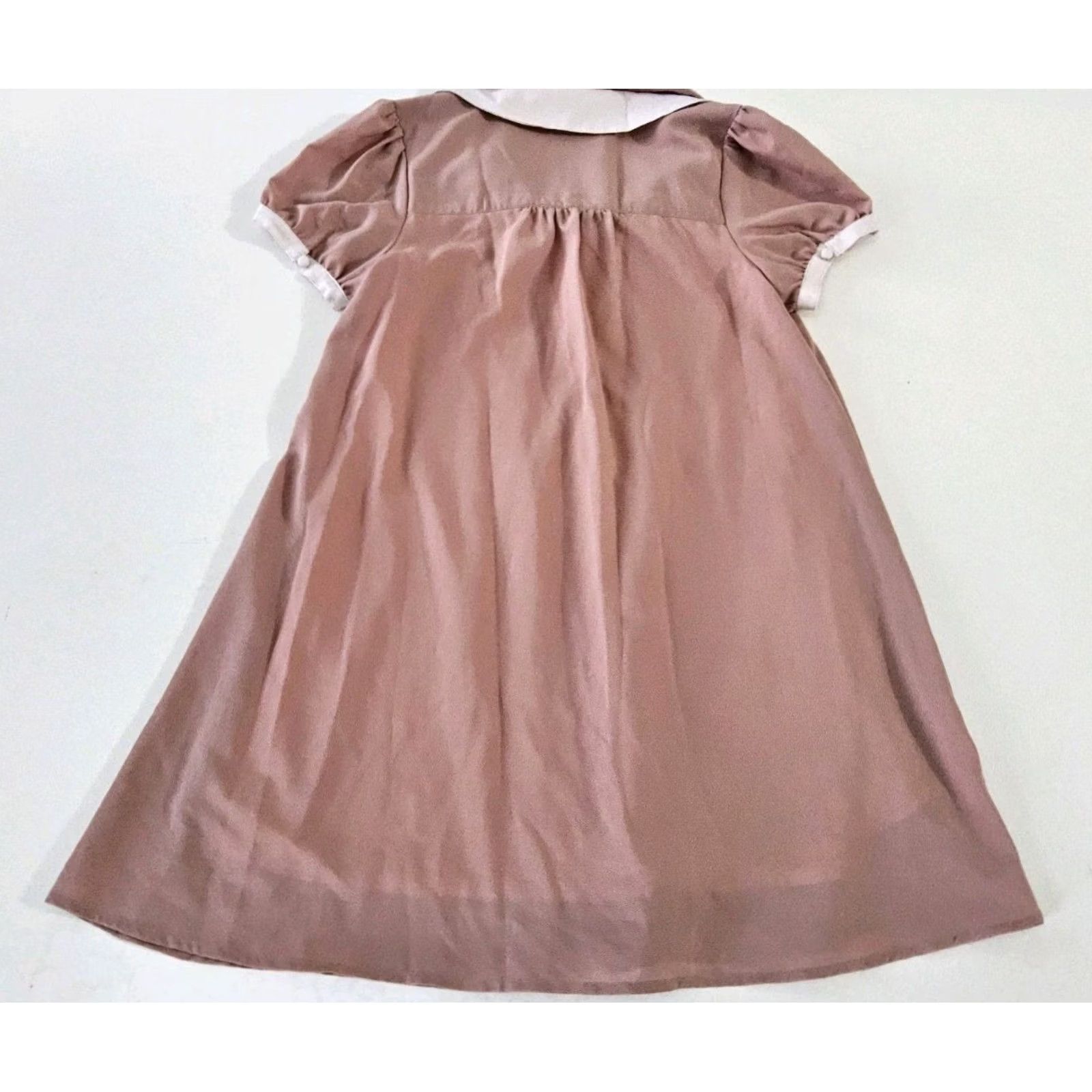Vintage Dazzlin' Dress Casual Mini Sleeveless Chiffon Dusty Pink Flower Pockets Japan Size S Womens Size S / US 4 / IT 40 - 6 Thumbnail