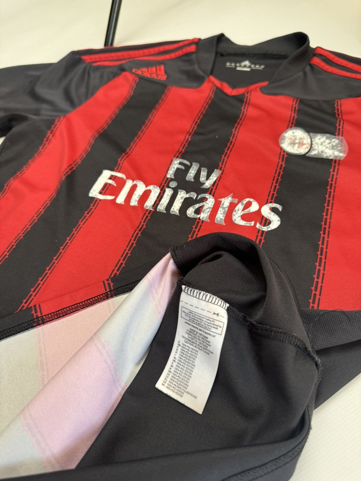Vintage RARE VINTAGE Milan adidas soccer jersey 2012 Size US S / EU 44-46 / 1 - 8 Thumbnail